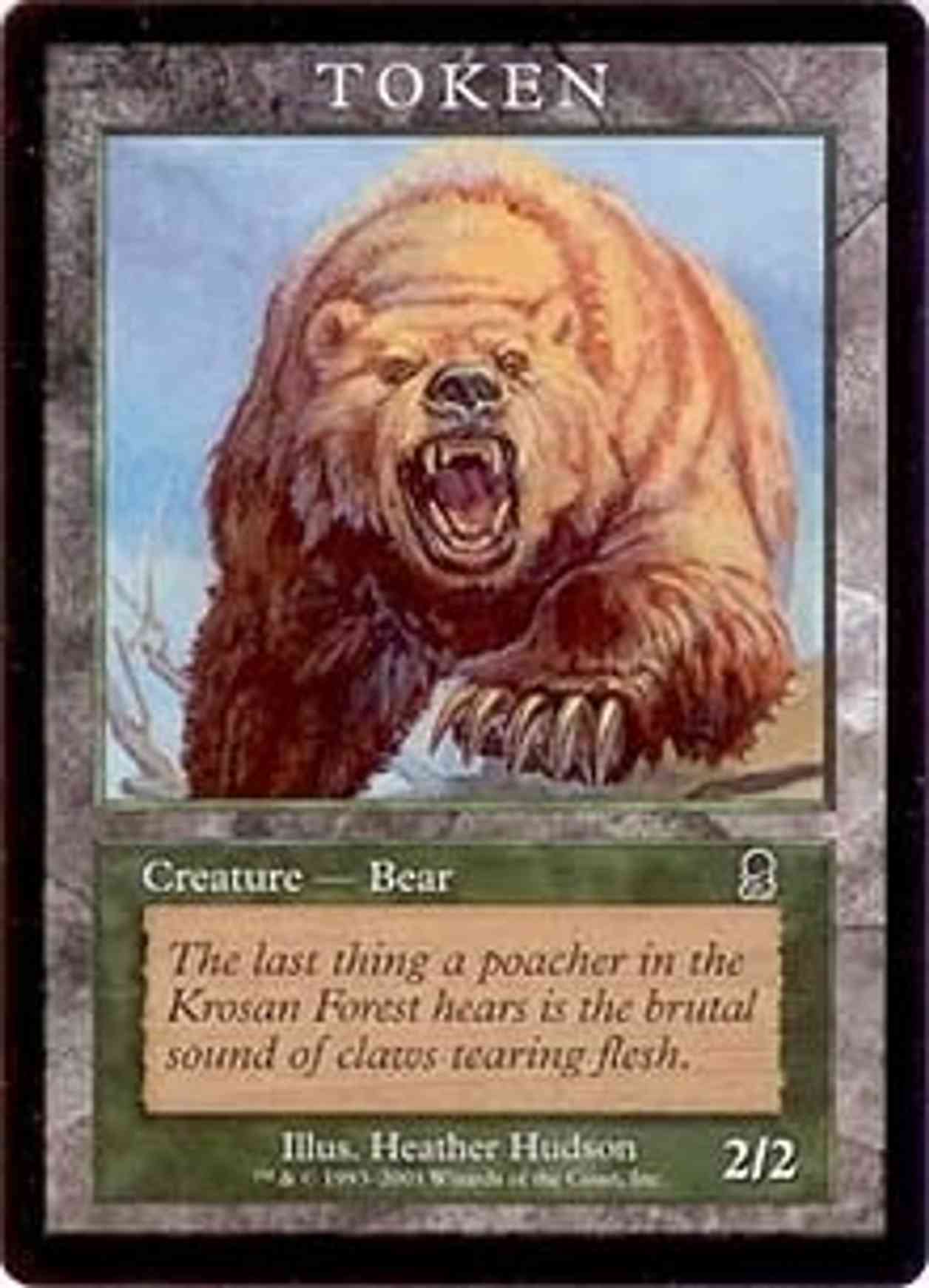 Bear Token (Odyssey) magic card front