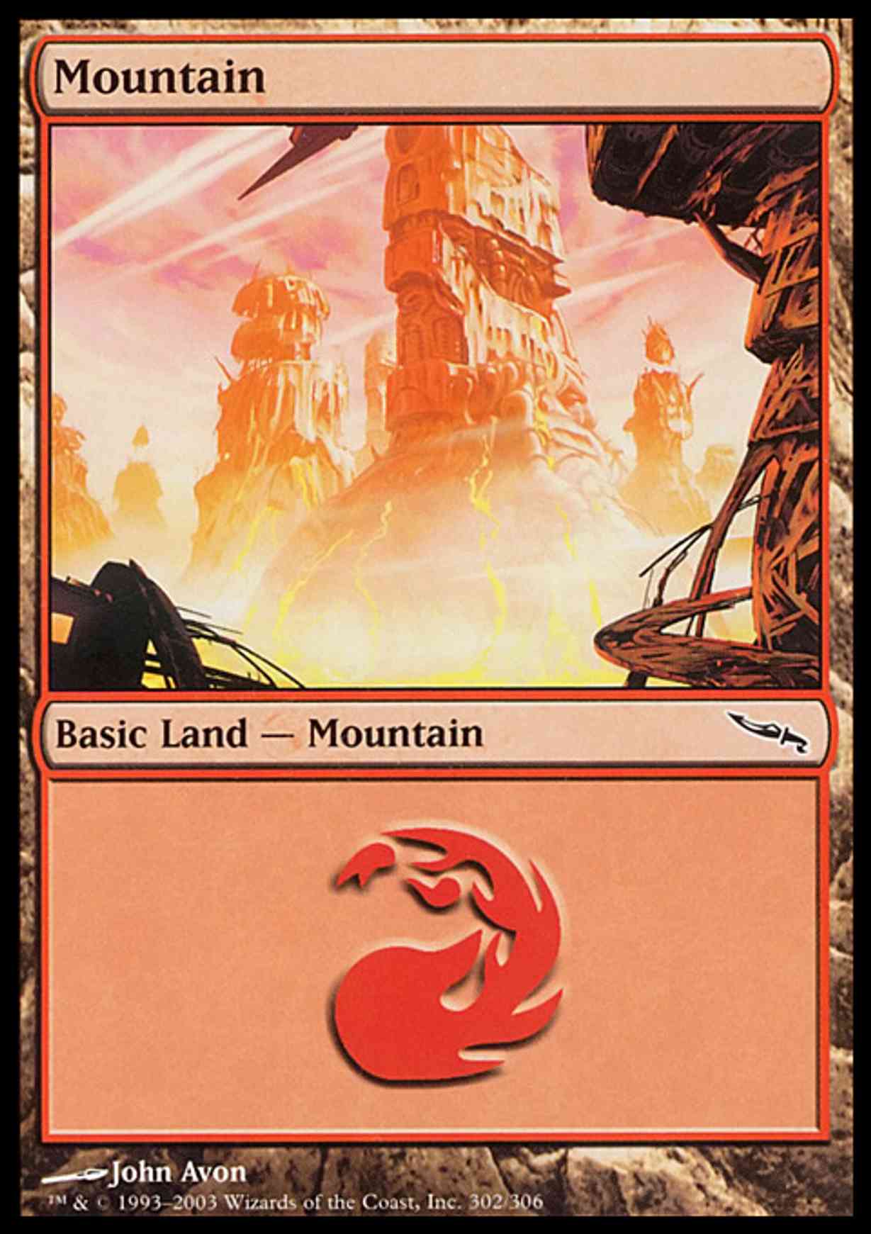 Mountain (302) magic card front