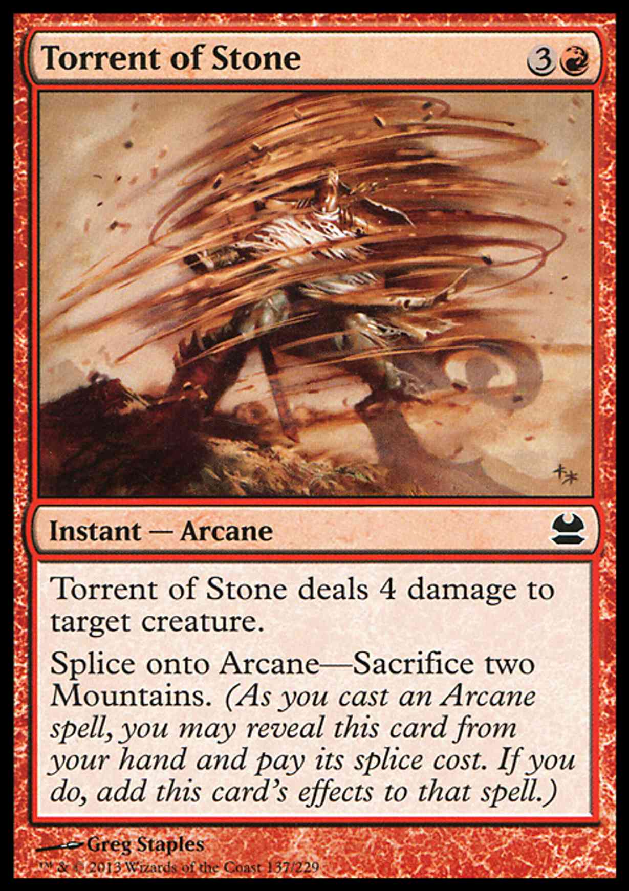 Torrent of Stone magic card front