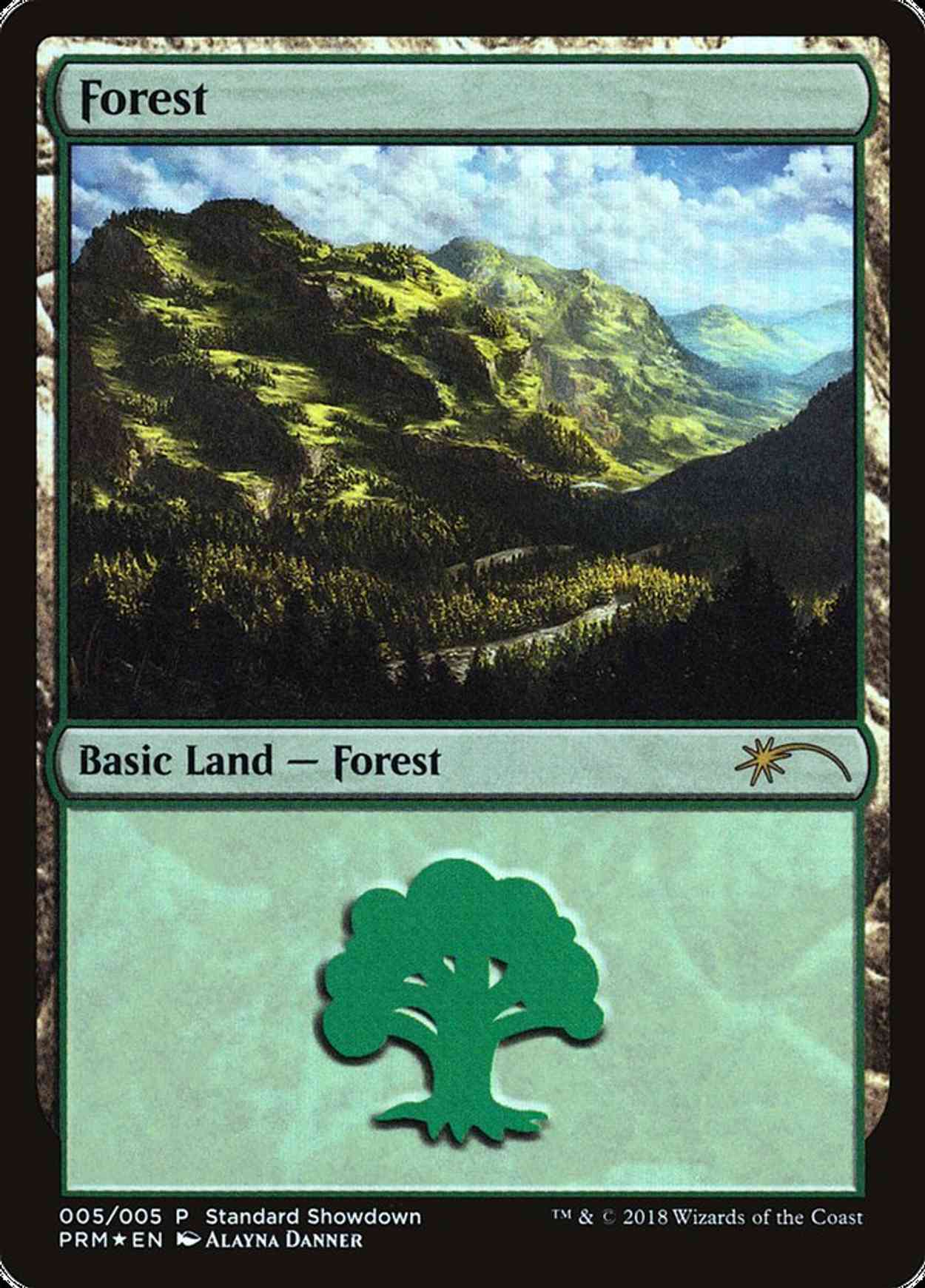 Forest (Alayna Danner) magic card front