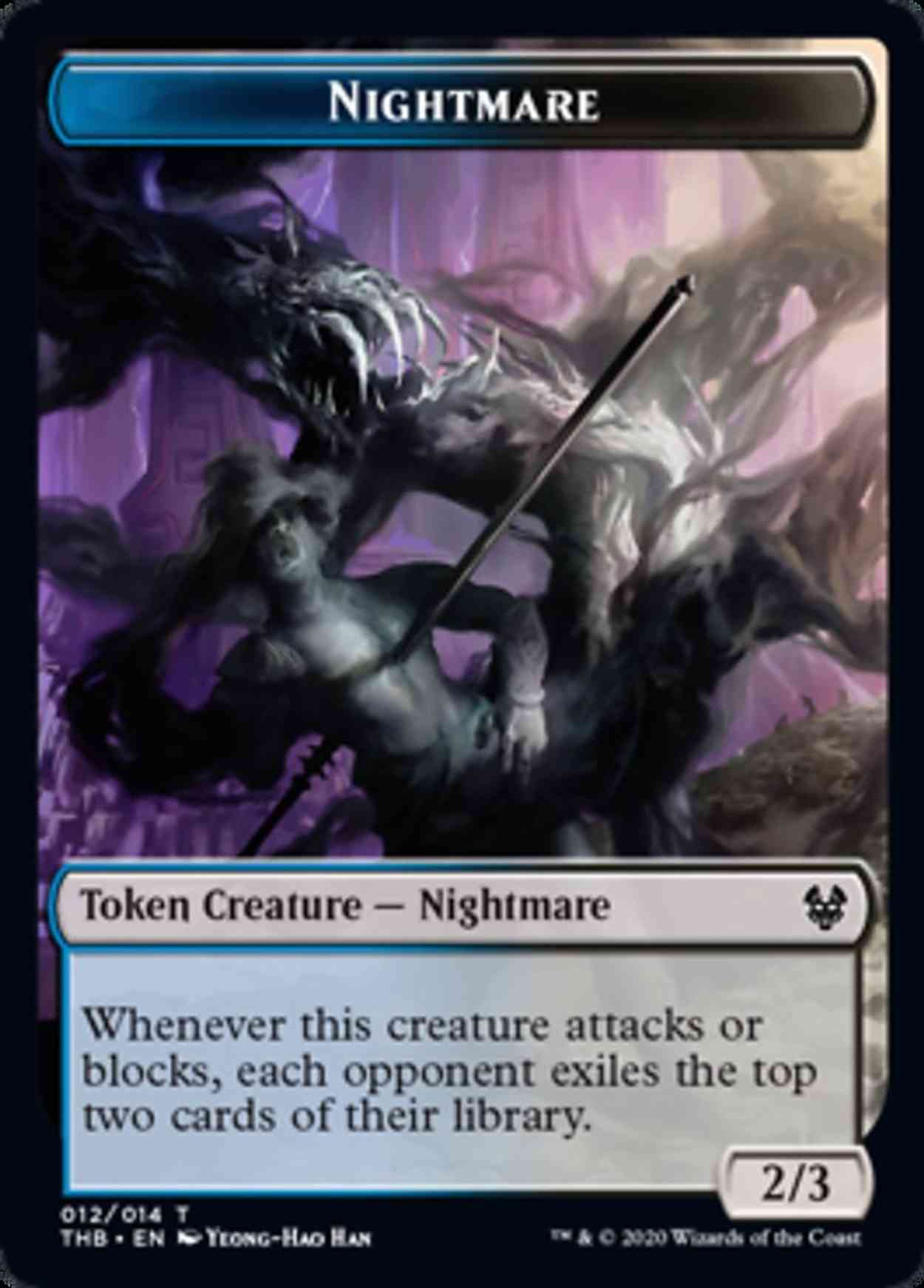 Nightmare Token magic card front