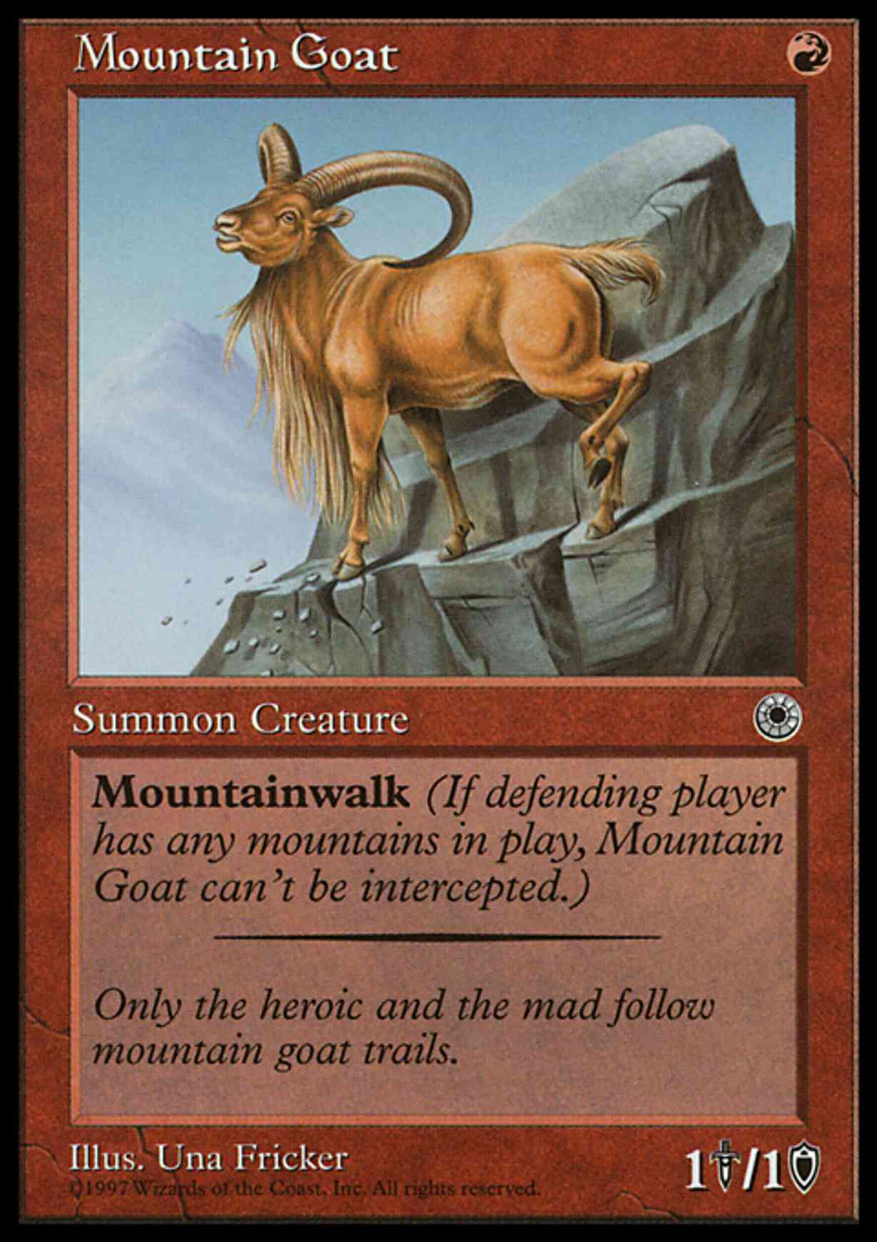 Mountain Goat magic card front