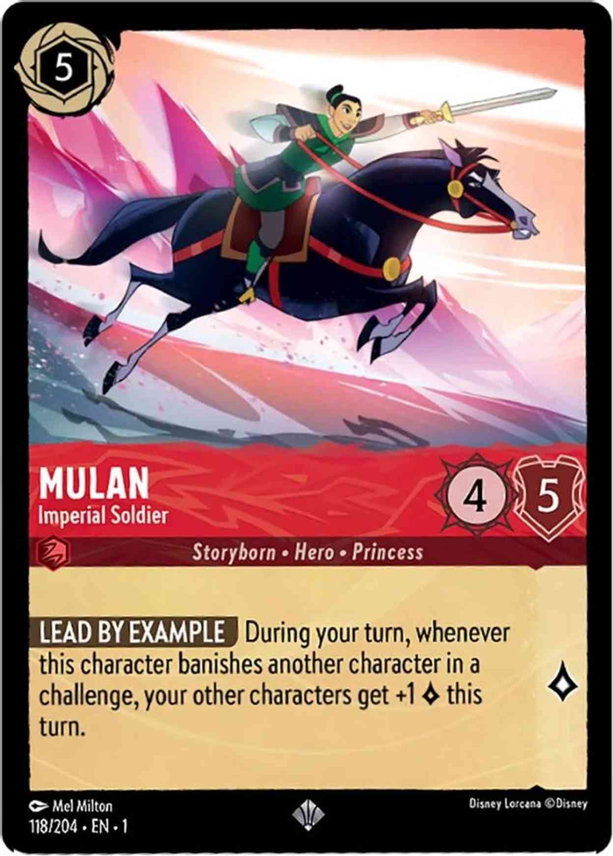 Mulan - Imperial Soldier magic card front