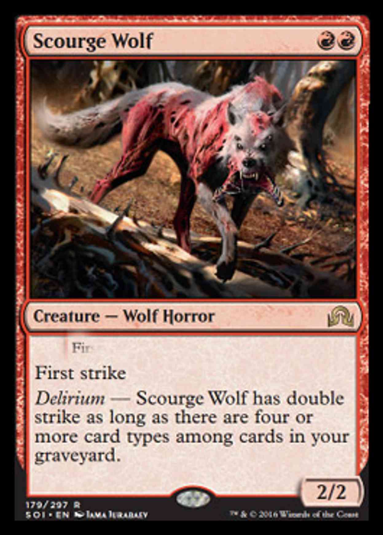 Scourge Wolf magic card front