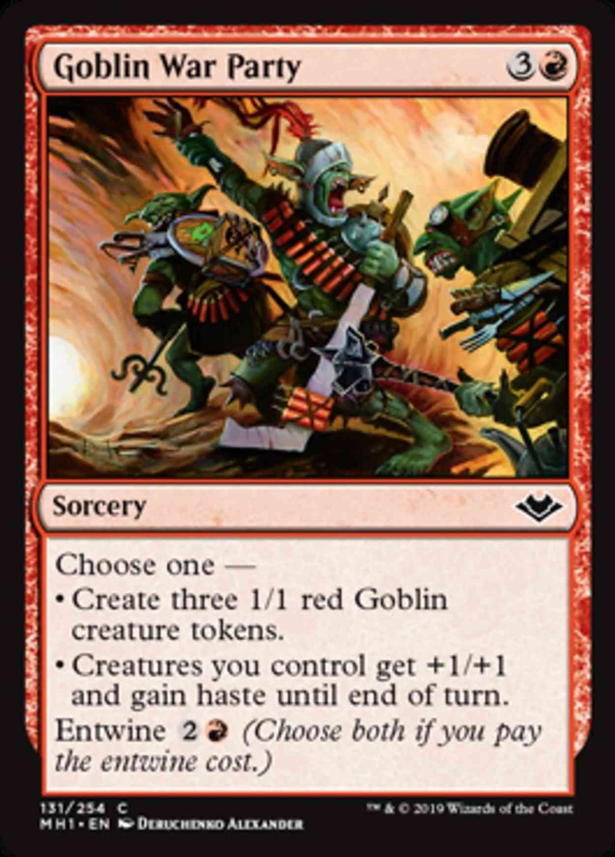 Goblin War Party magic card front