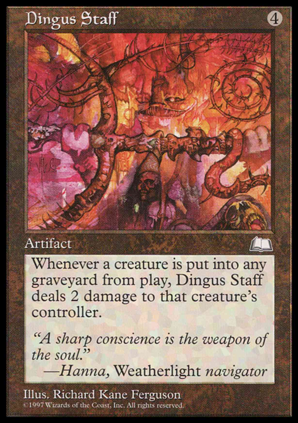 Dingus Staff magic card front