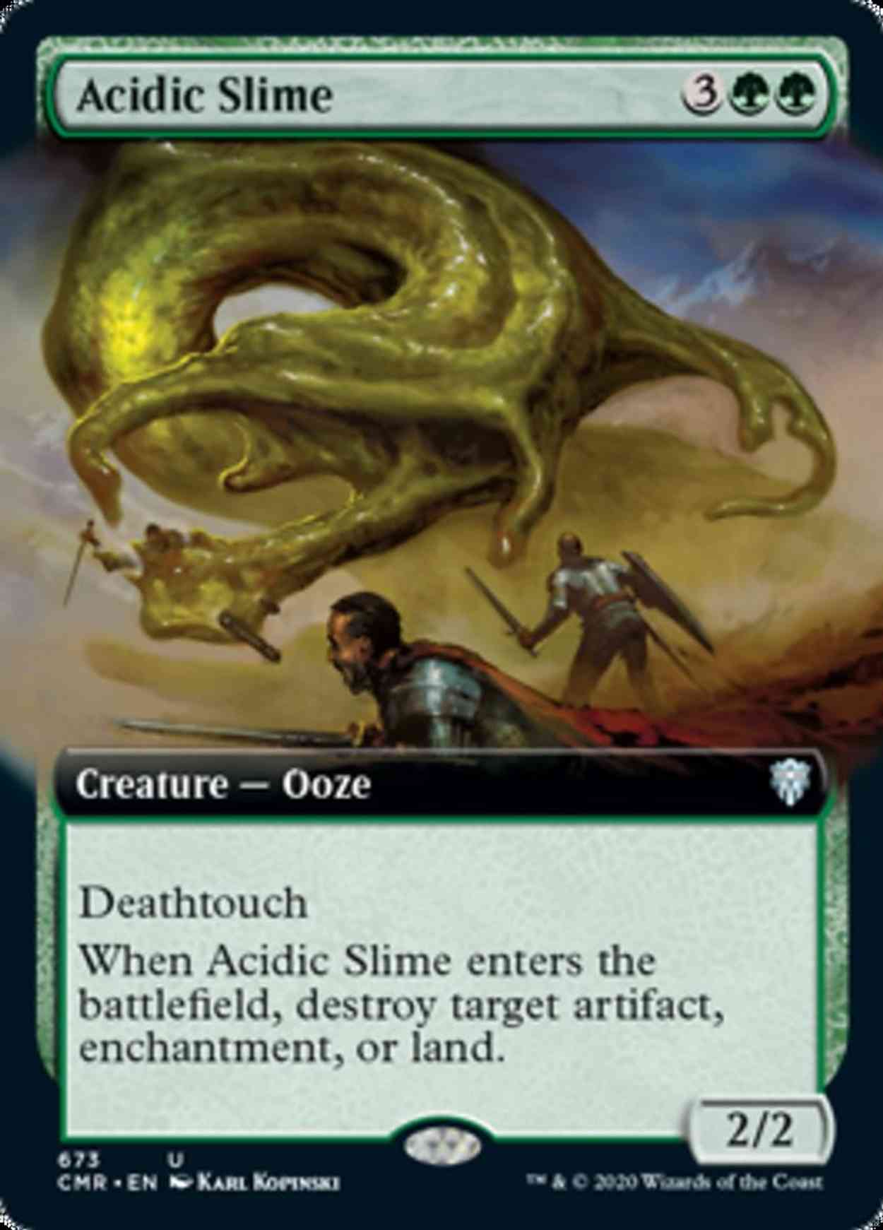 Acidic Slime (Extended Art) magic card front