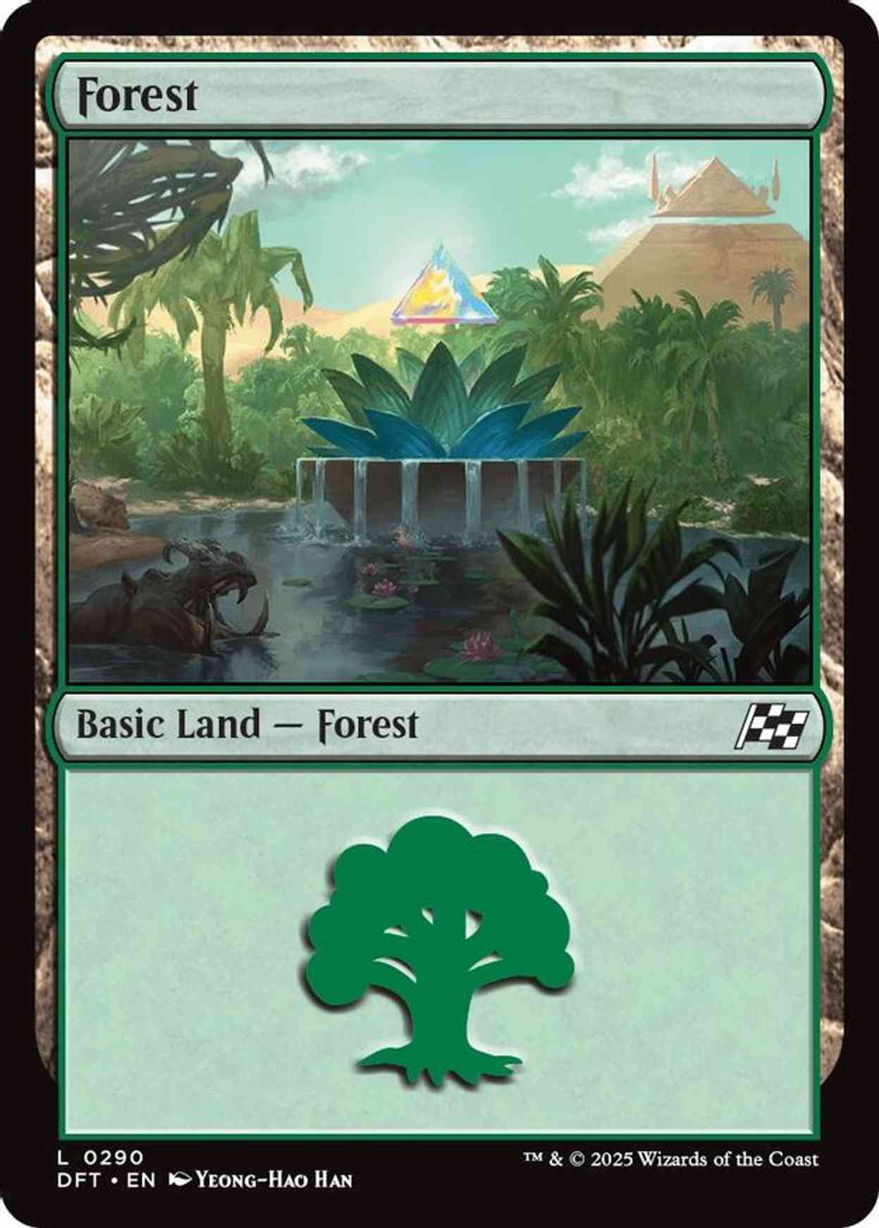 Forest (0290) magic card front