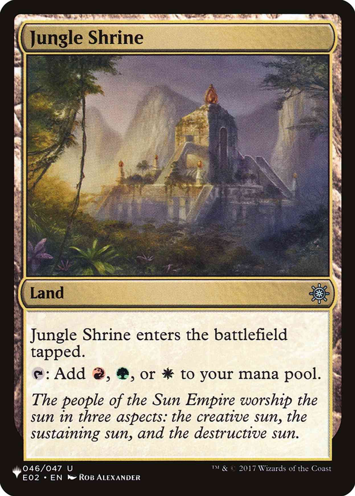 Jungle Shrine magic card front