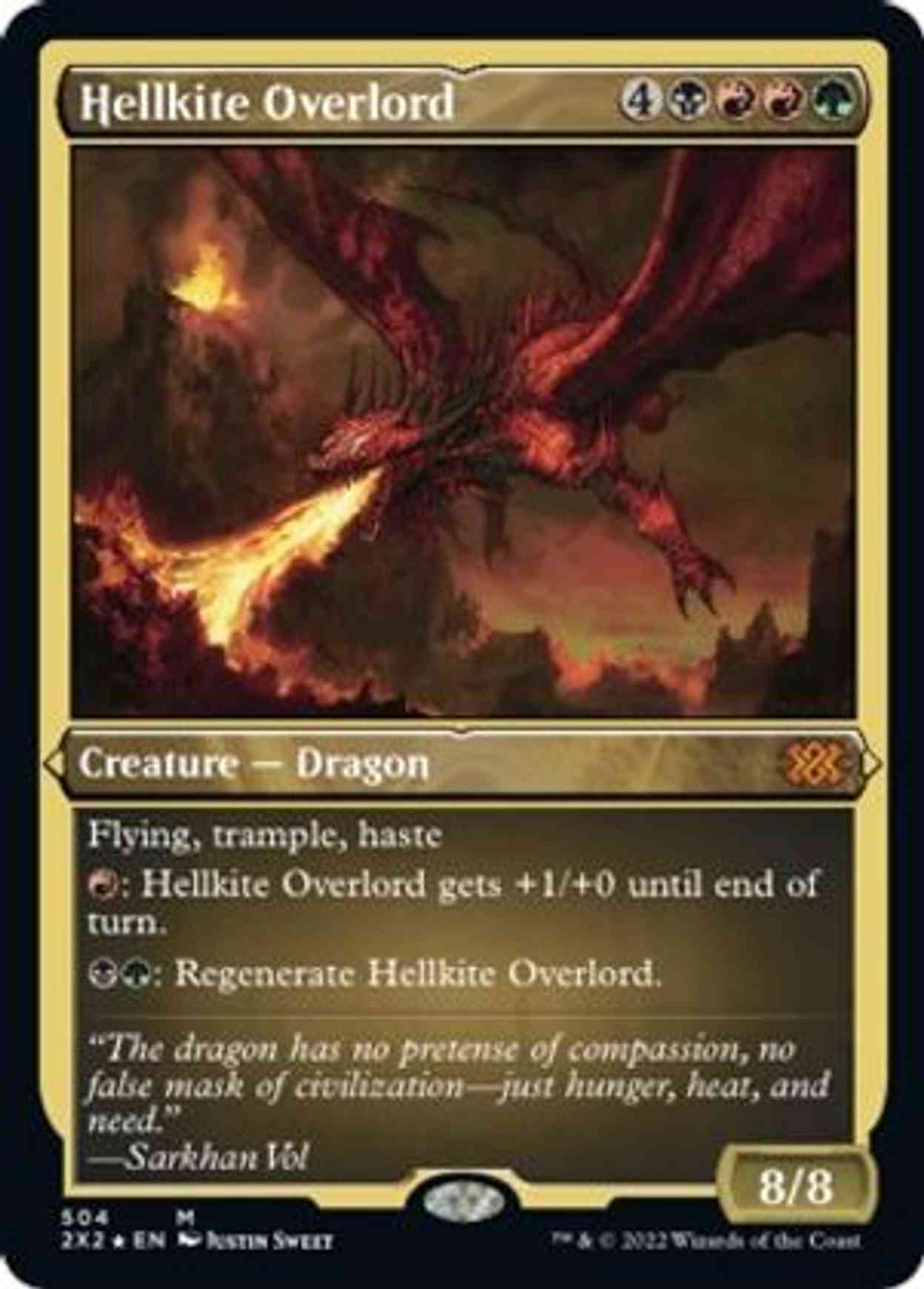 Hellkite Overlord (Foil Etched) magic card front