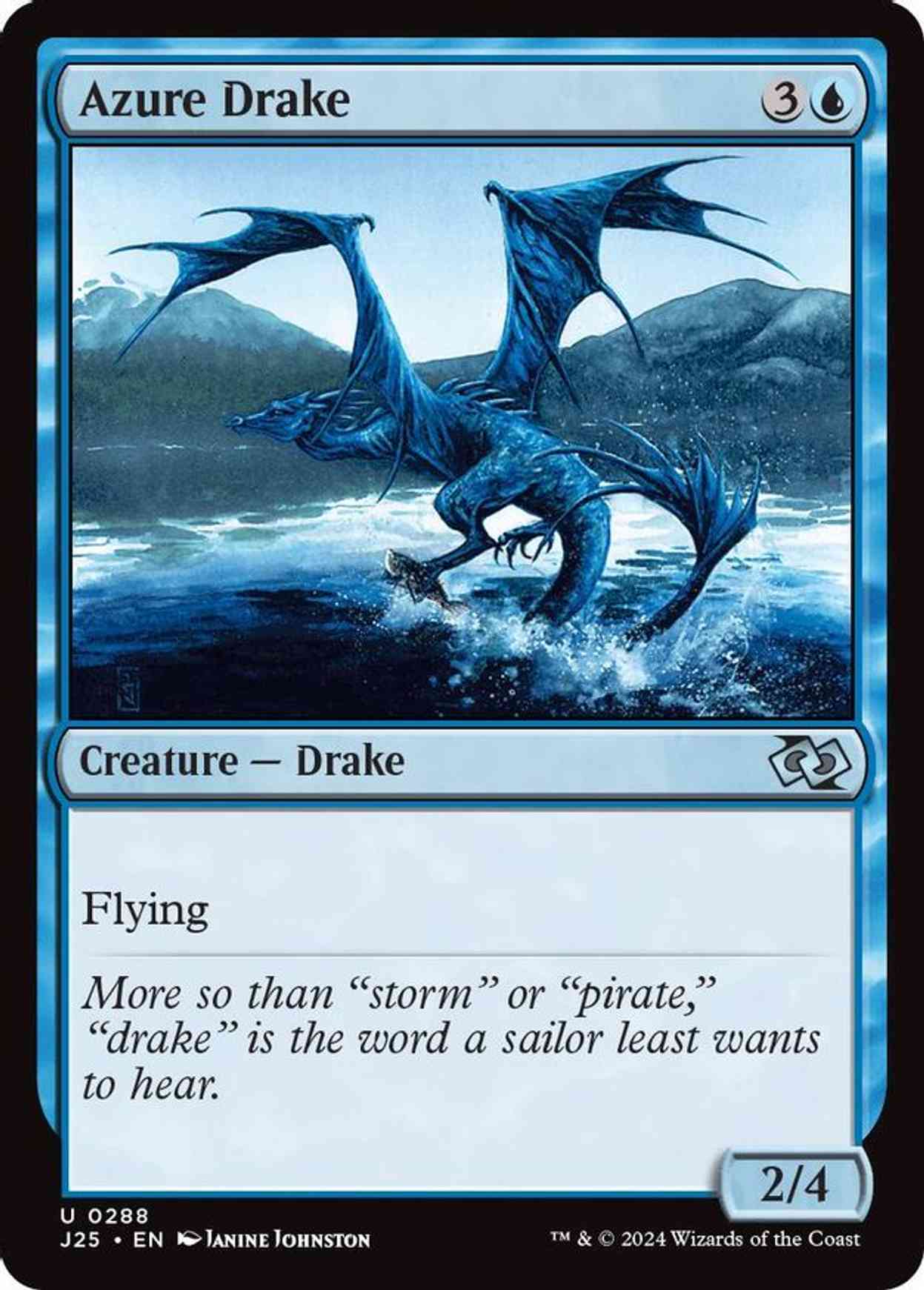 Azure Drake magic card front