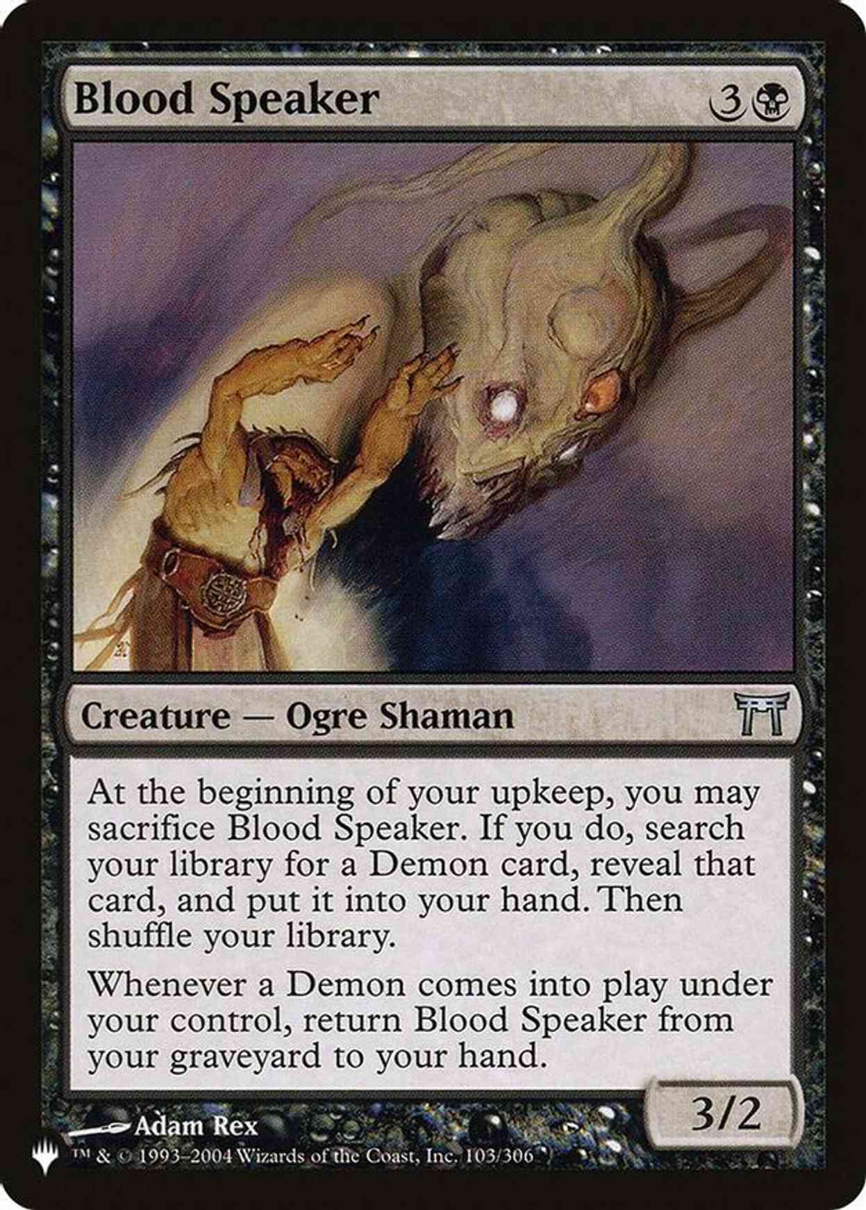 Blood Speaker magic card front