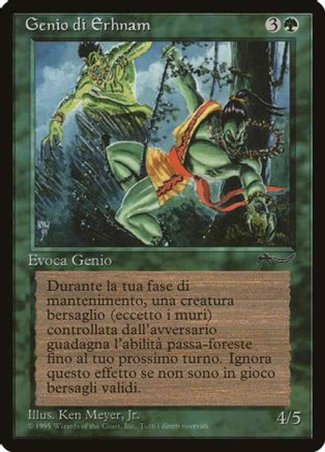 Erhnam Djinn (Italian) - "Genio di Erhnam" magic card front
