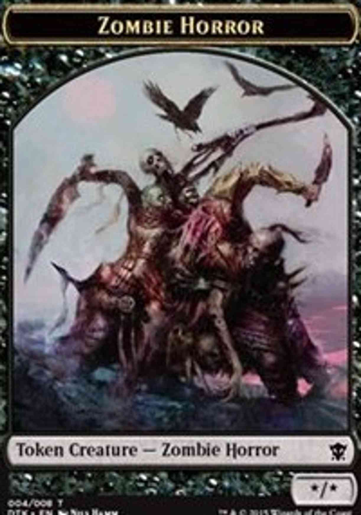 Zombie Horror Token magic card front