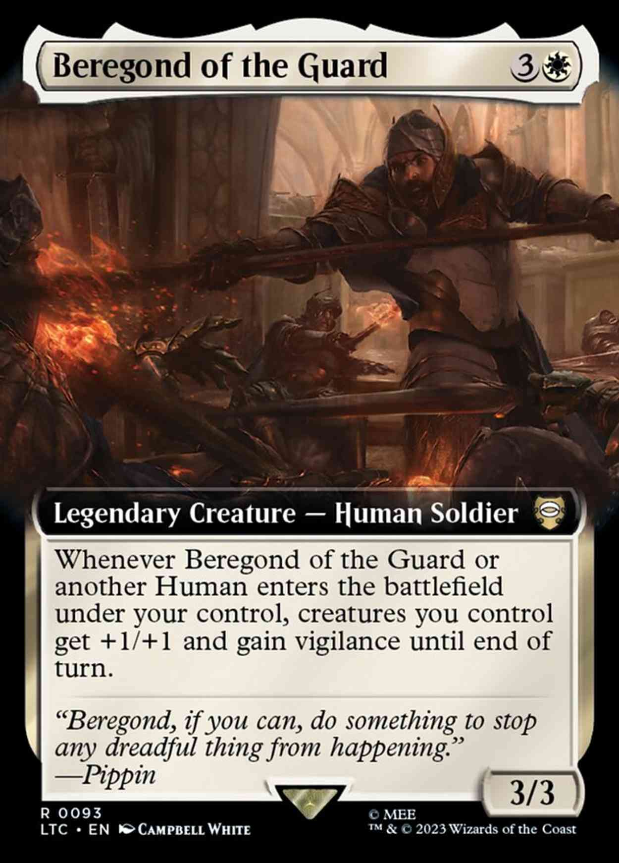 Beregond of the Guard (Extended Art) magic card front