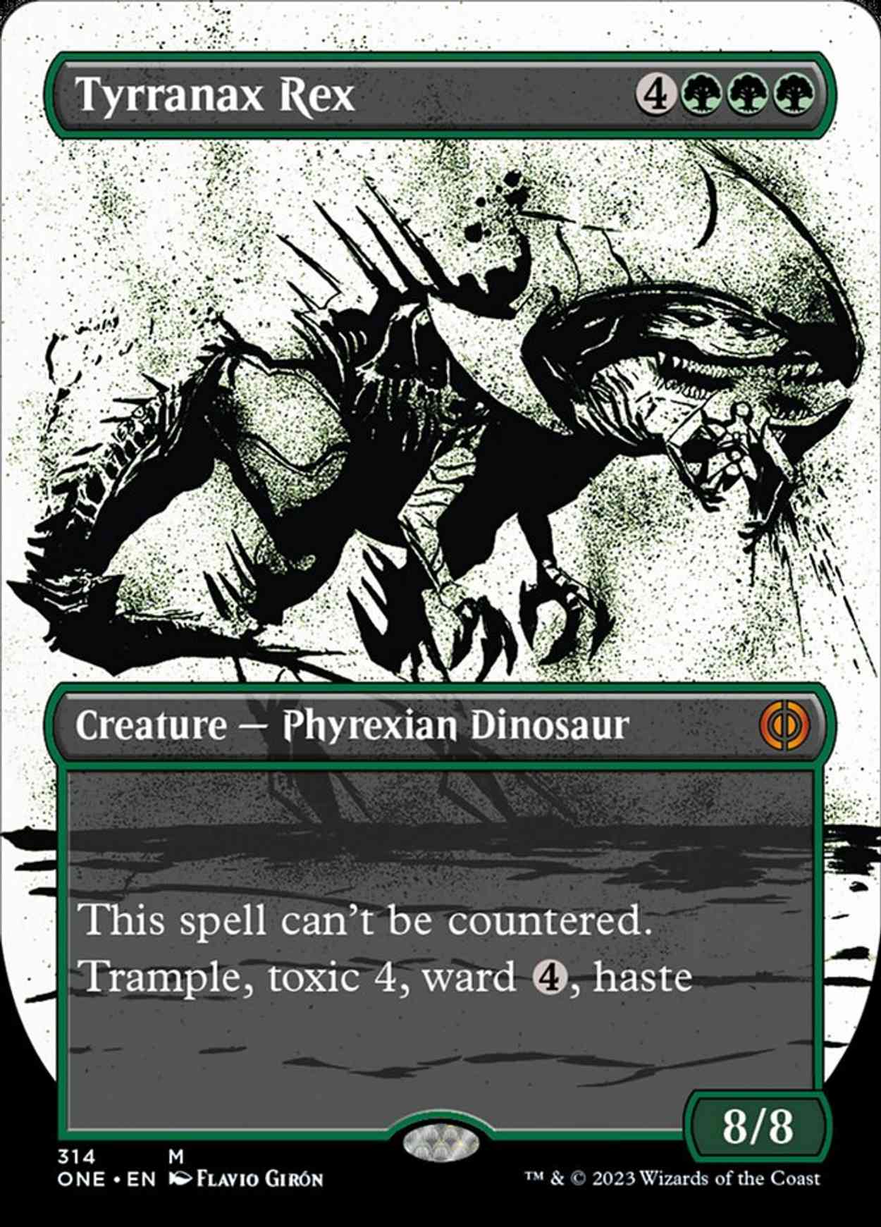 Tyrranax Rex (Showcase) magic card front