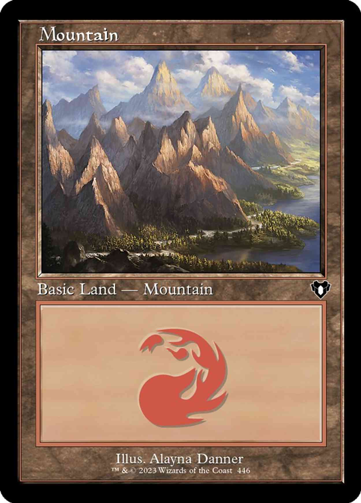Mountain (0446) (Retro Frame) magic card front