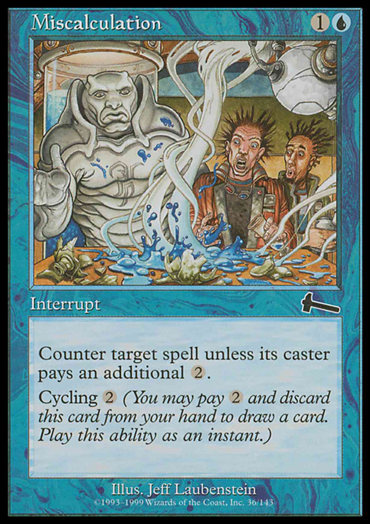 Miscalculation magic card front