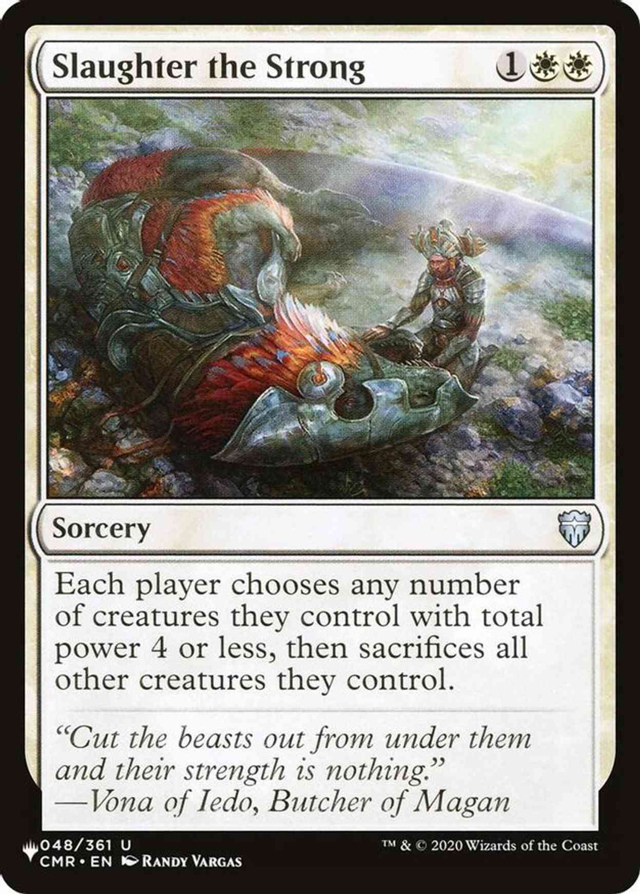 Slaughter the Strong magic card front