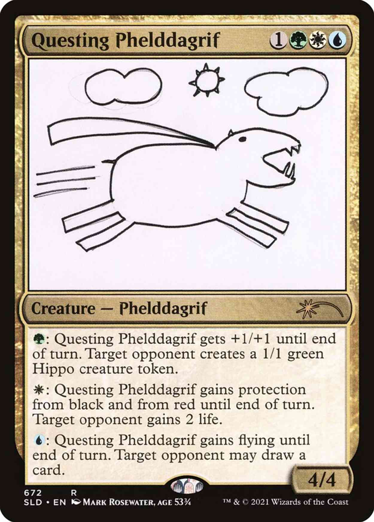 Questing Phelddagrif (672) magic card front