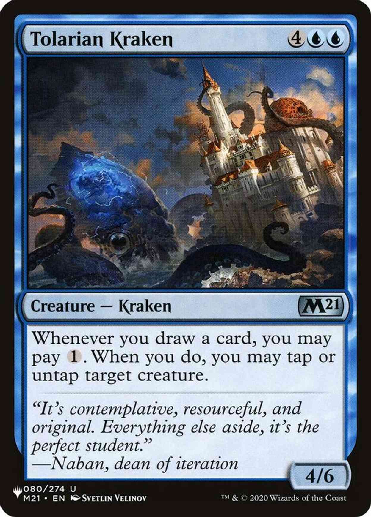 Tolarian Kraken magic card front