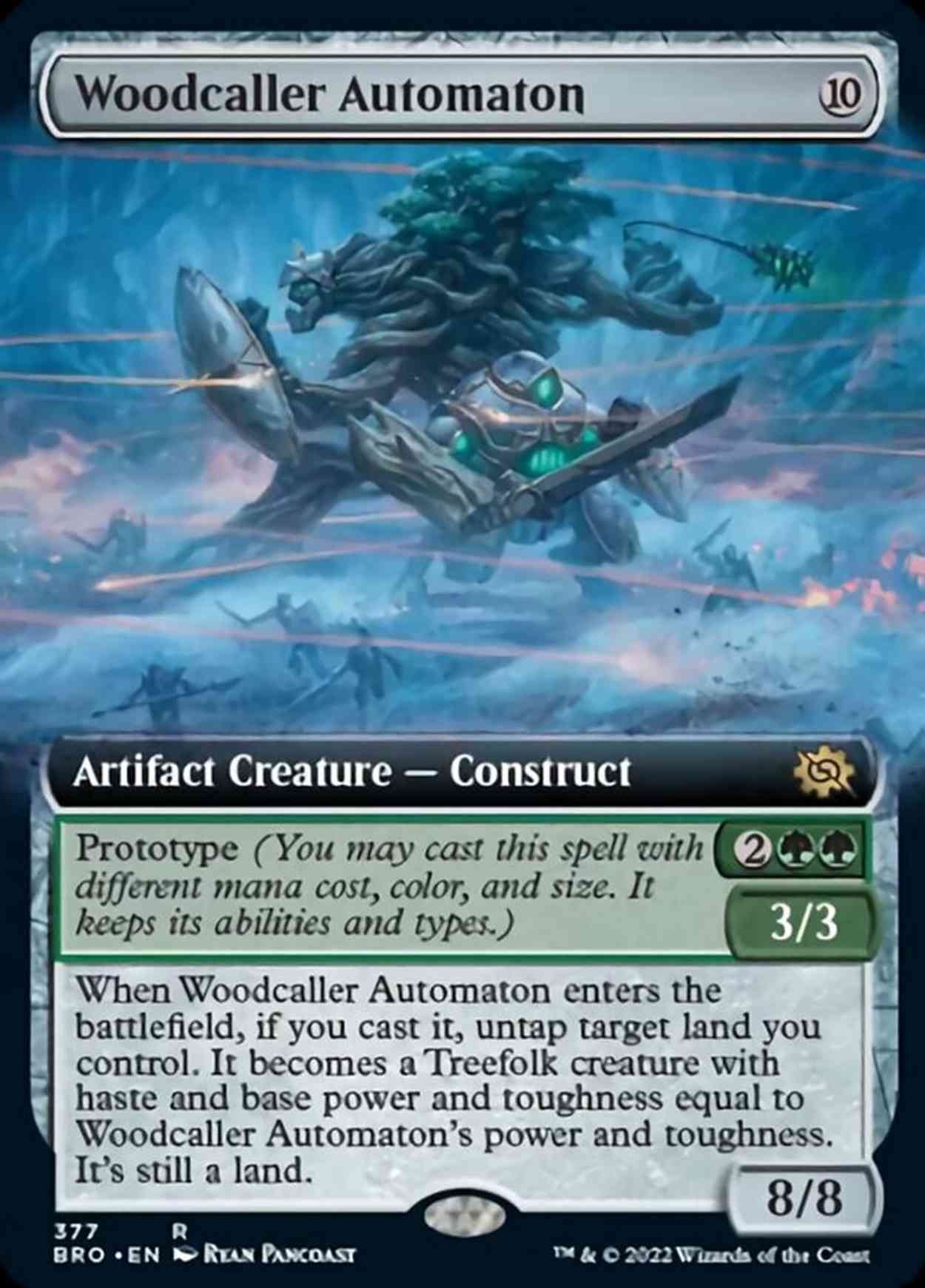 Woodcaller Automaton (Extended Art) magic card front