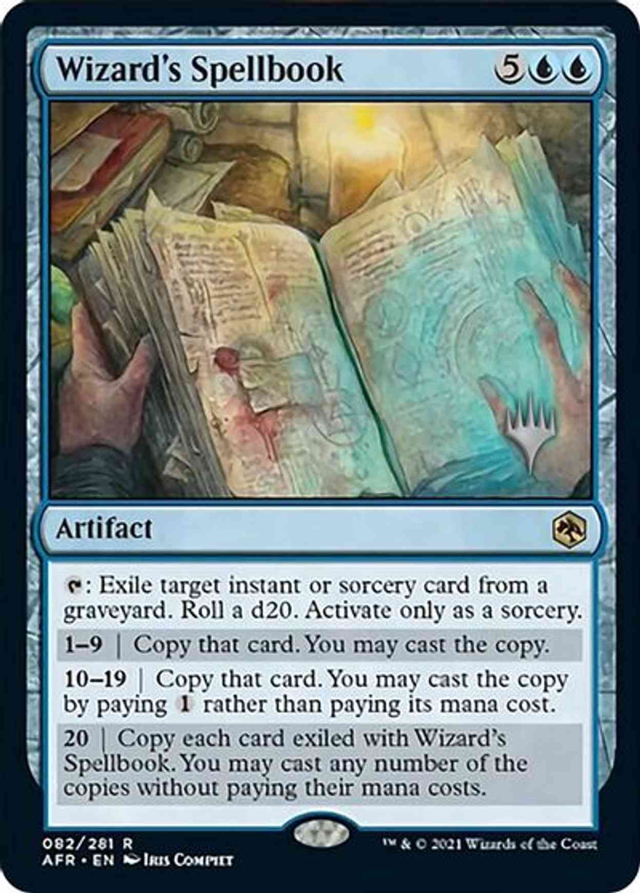 Wizard's Spellbook magic card front