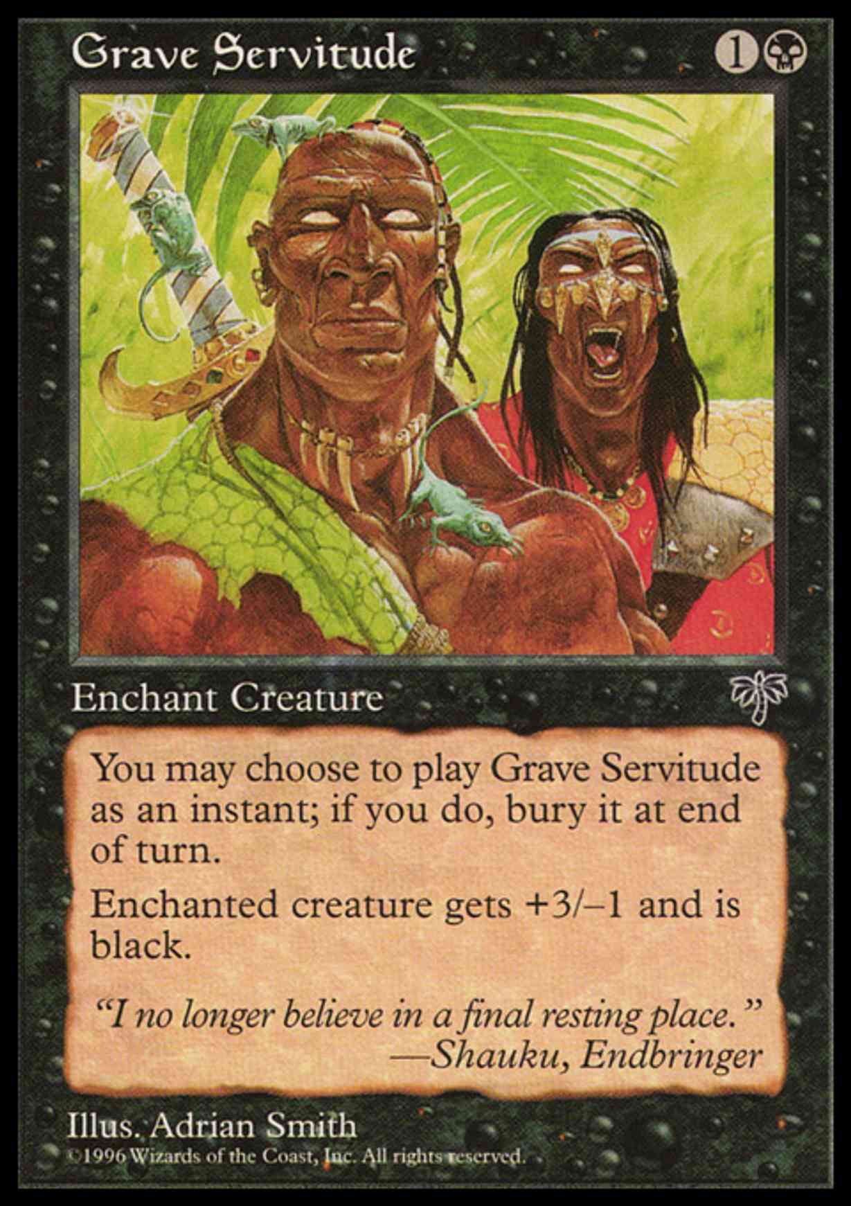 Grave Servitude magic card front