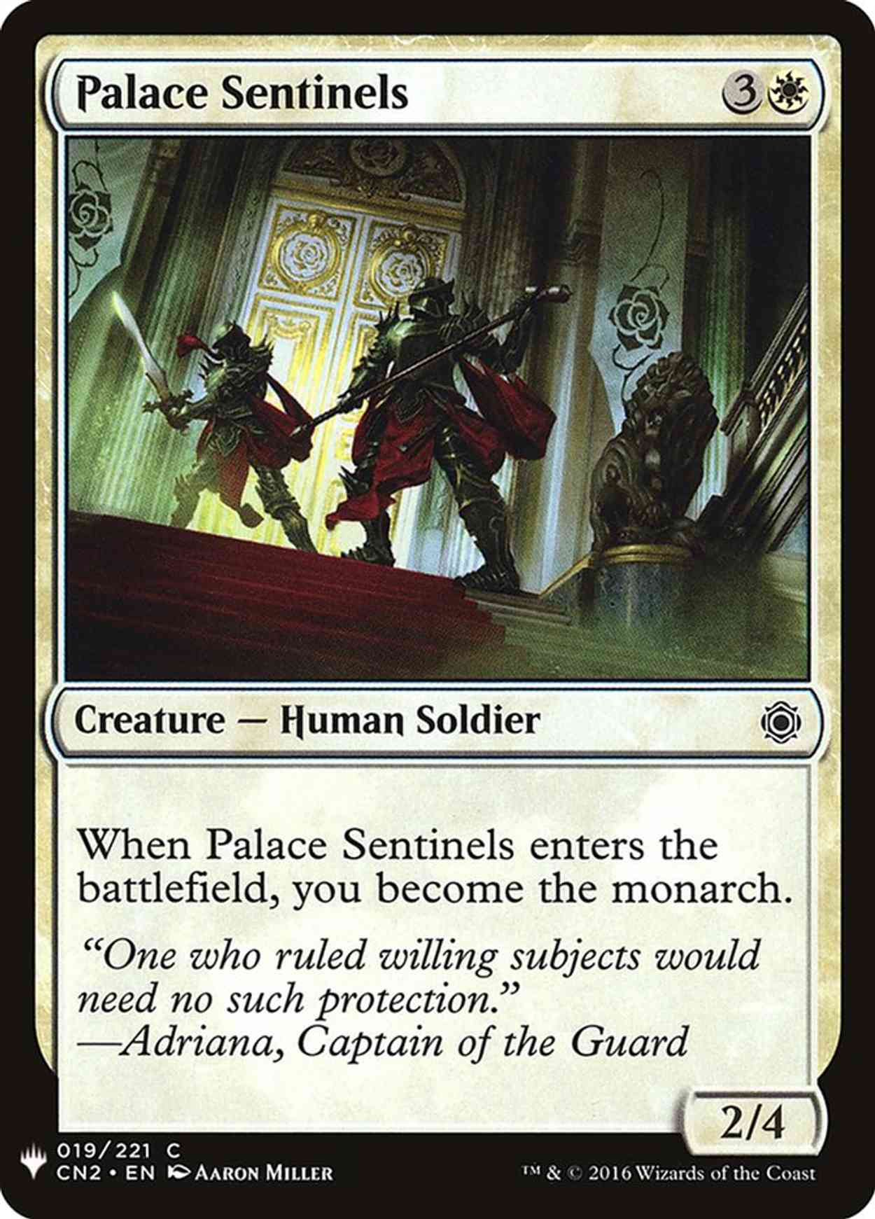 Palace Sentinels magic card front