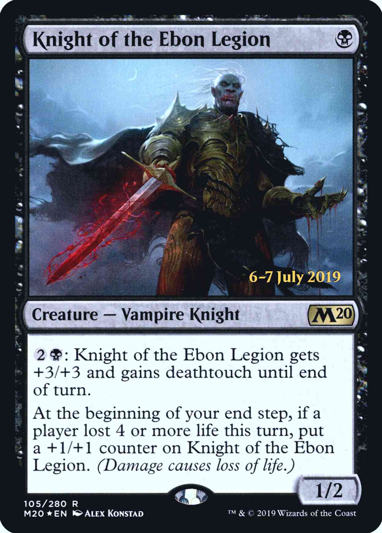 Knight of the Ebon Legion magic card front