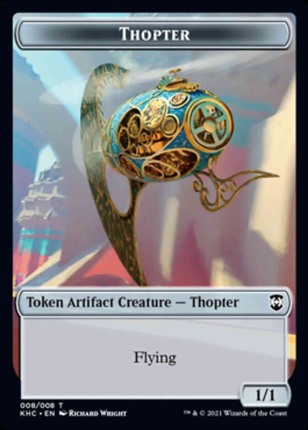 Replicated Ring // Thopter Double-sided Token magic card front