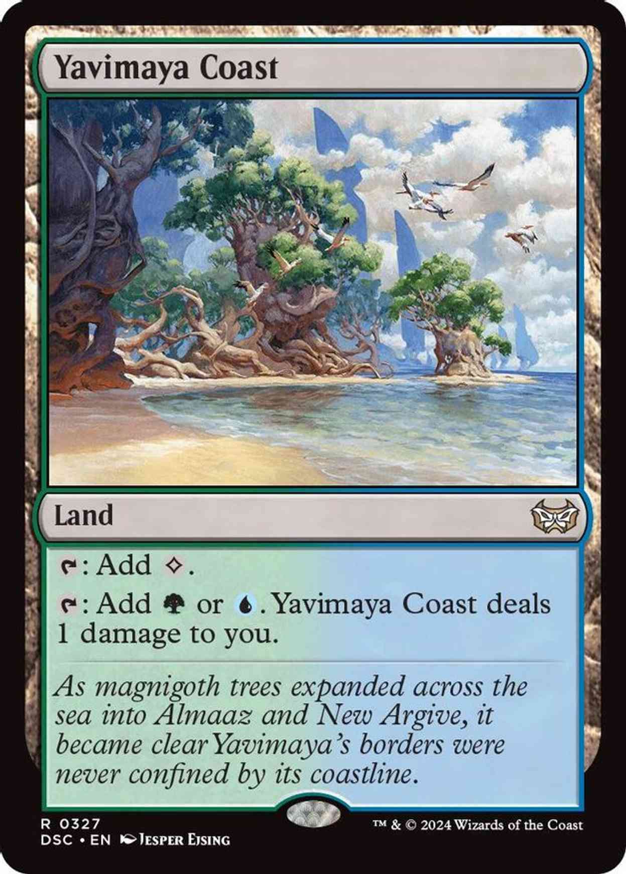 Yavimaya Coast magic card front