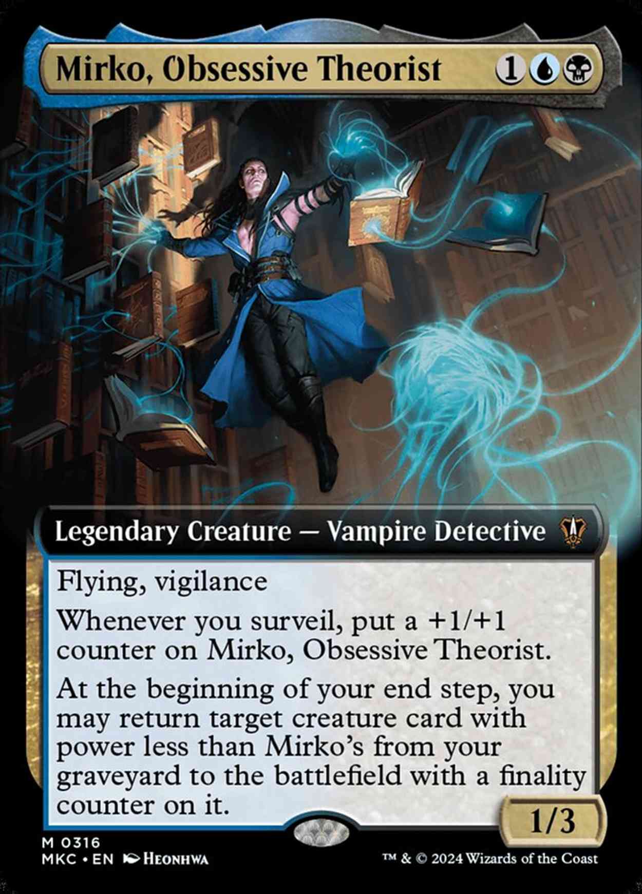 Mirko, Obsessive Theorist (Extended Art) magic card front