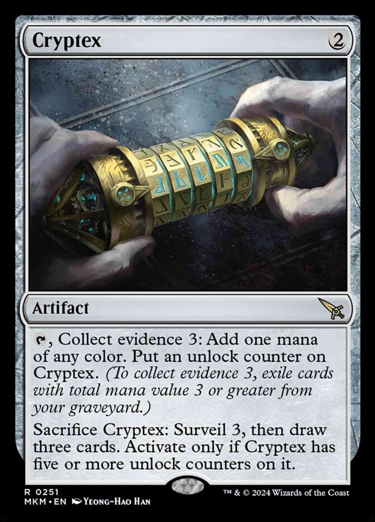 Cryptex magic card front