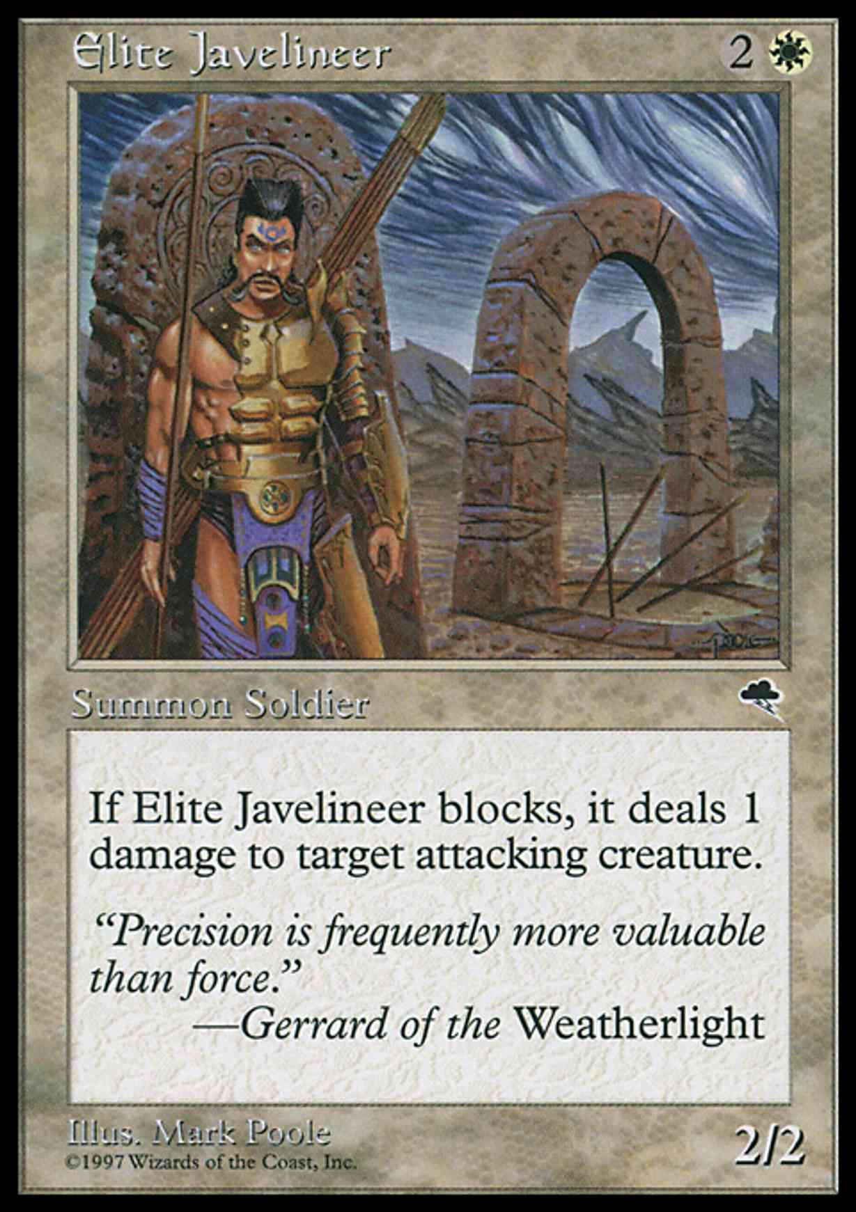 Elite Javelineer magic card front