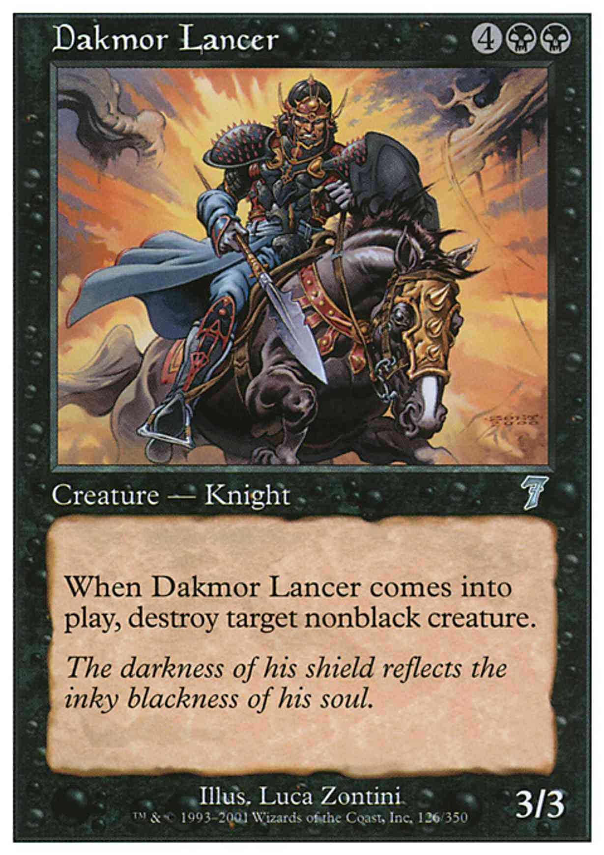 Dakmor Lancer magic card front