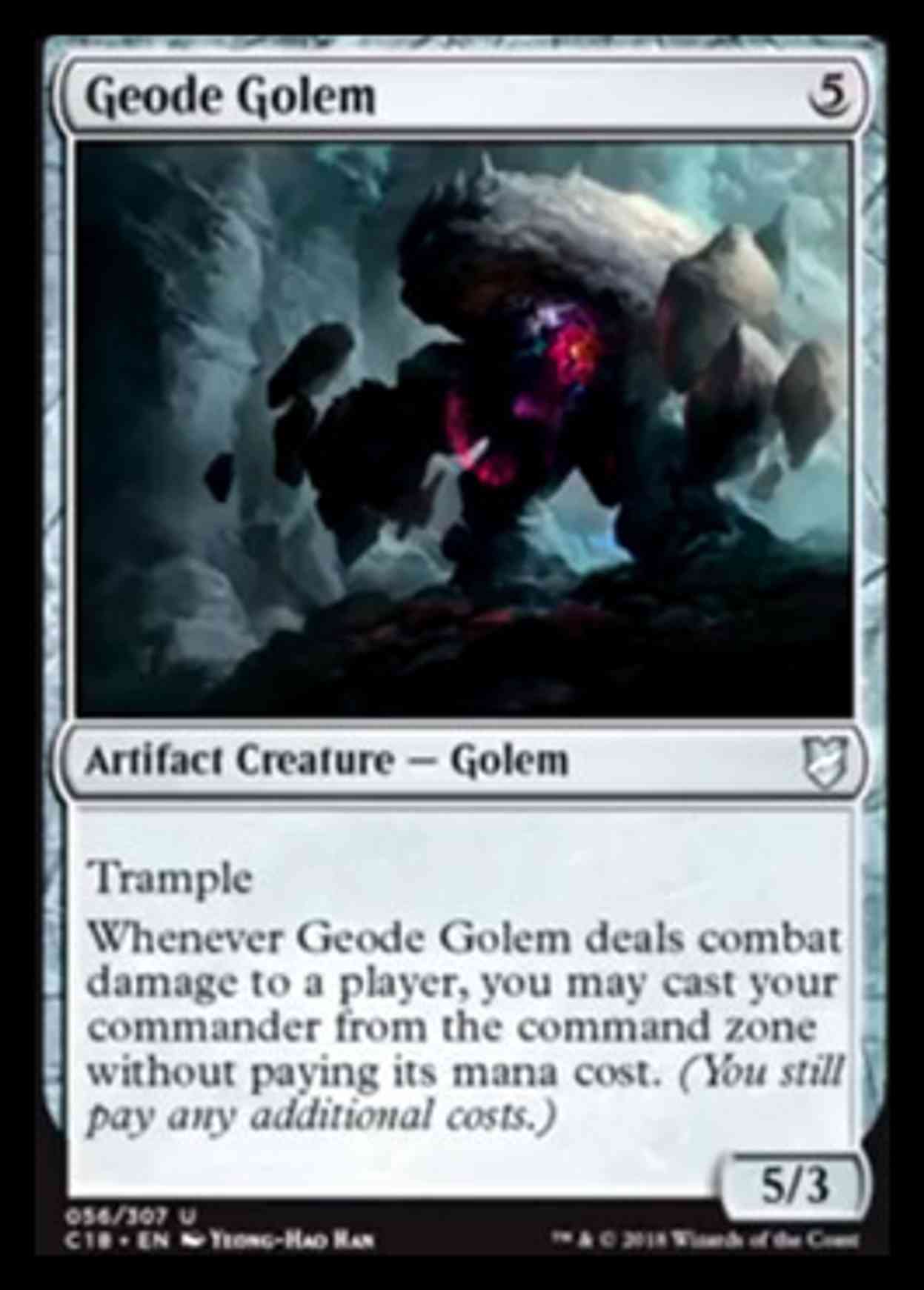 Geode Golem magic card front
