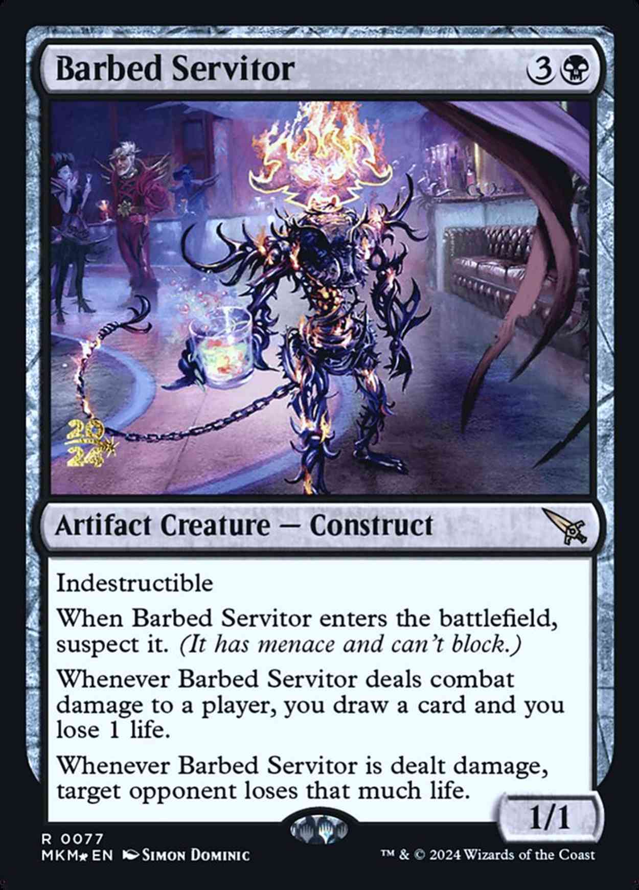 Barbed Servitor magic card front