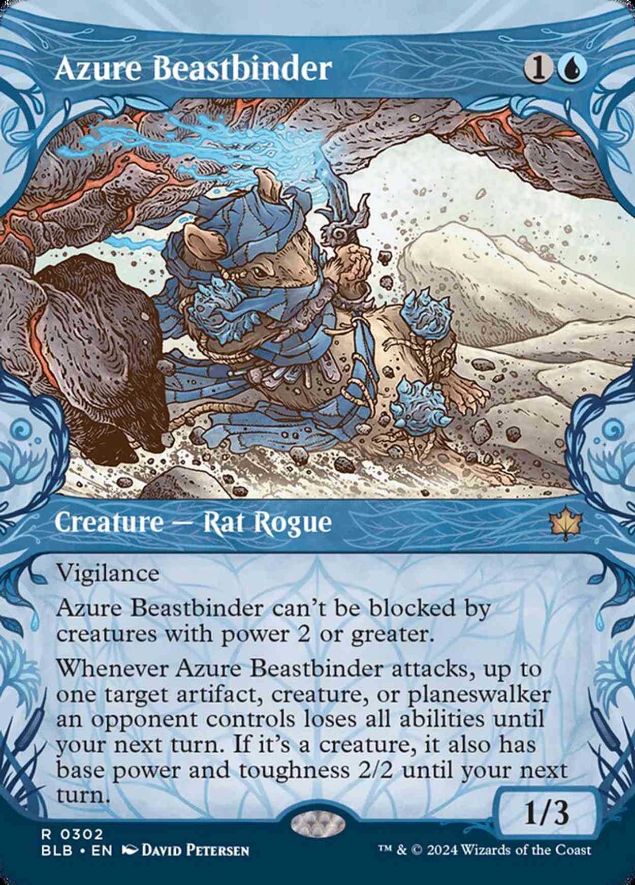 Azure Beastbinder magic card front