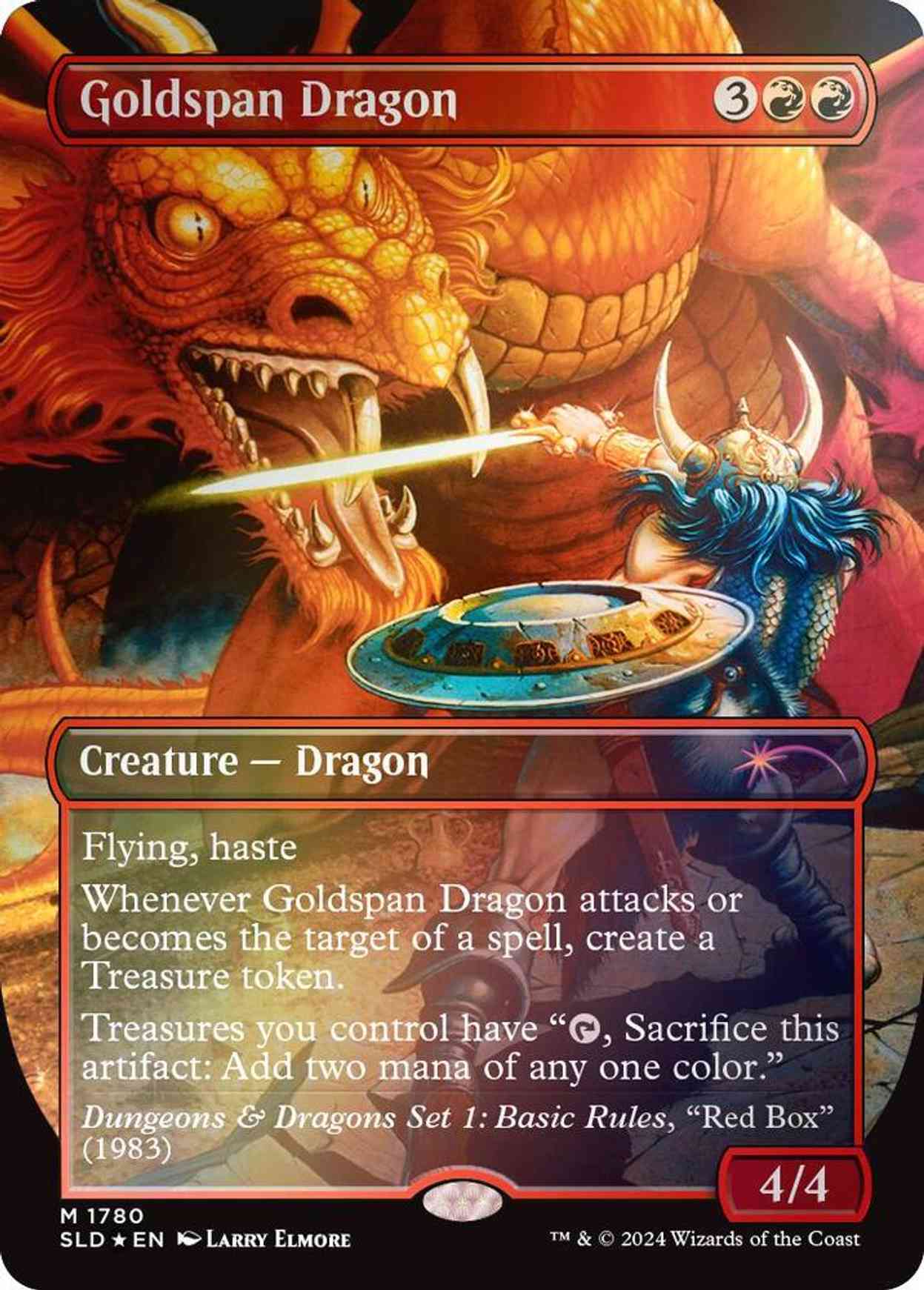 Goldspan Dragon (Rainbow Foil) magic card front