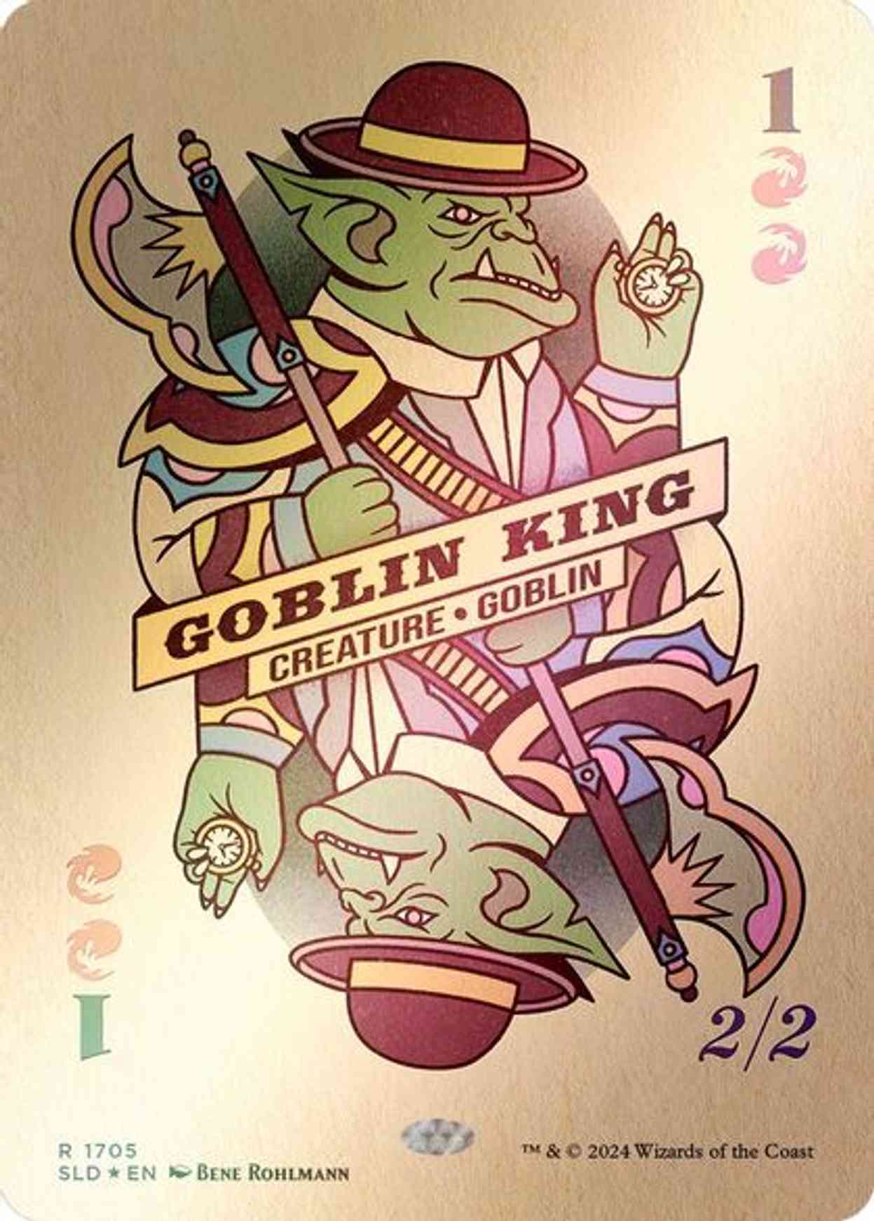 Goblin King (1705) (Rainbow Foil) magic card front