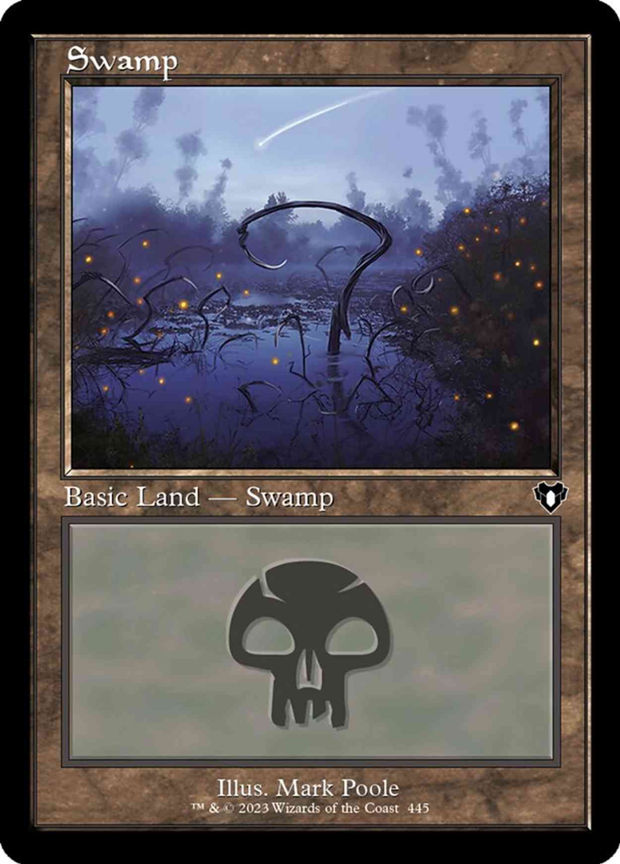 Swamp (0445) (Retro Frame) magic card front