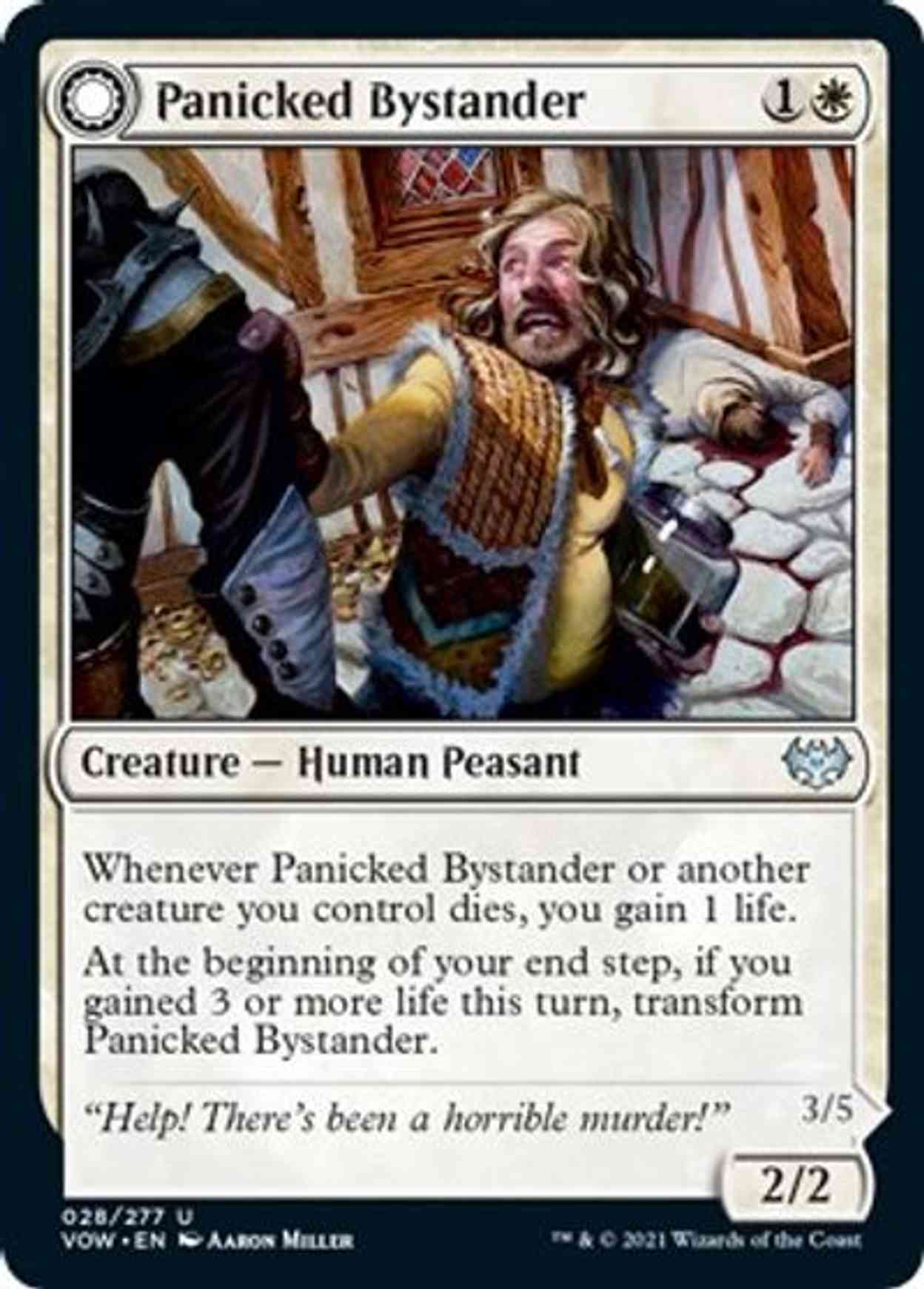 Panicked Bystander magic card front