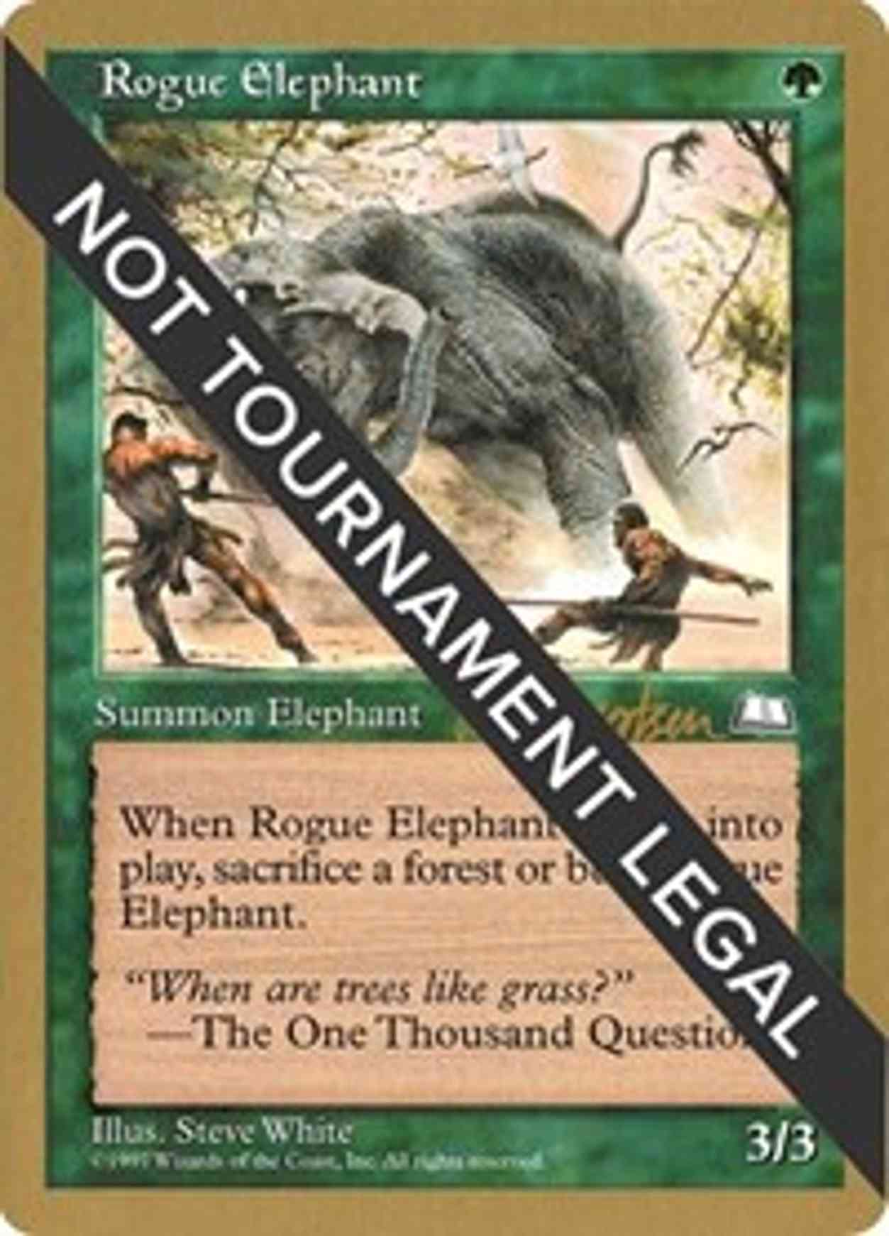 Rogue Elephant - 1997 Svend Geertsen (WTH) magic card front