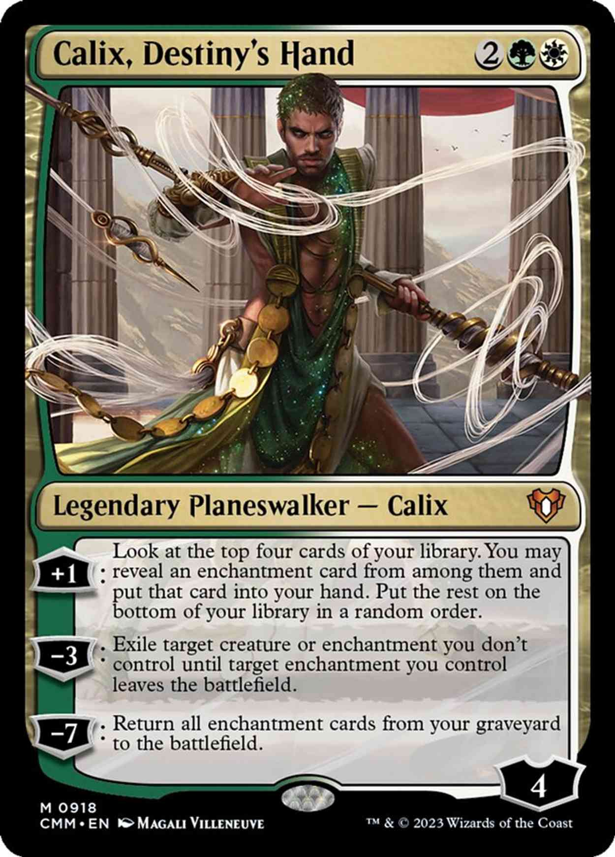 Calix, Destiny's Hand magic card front