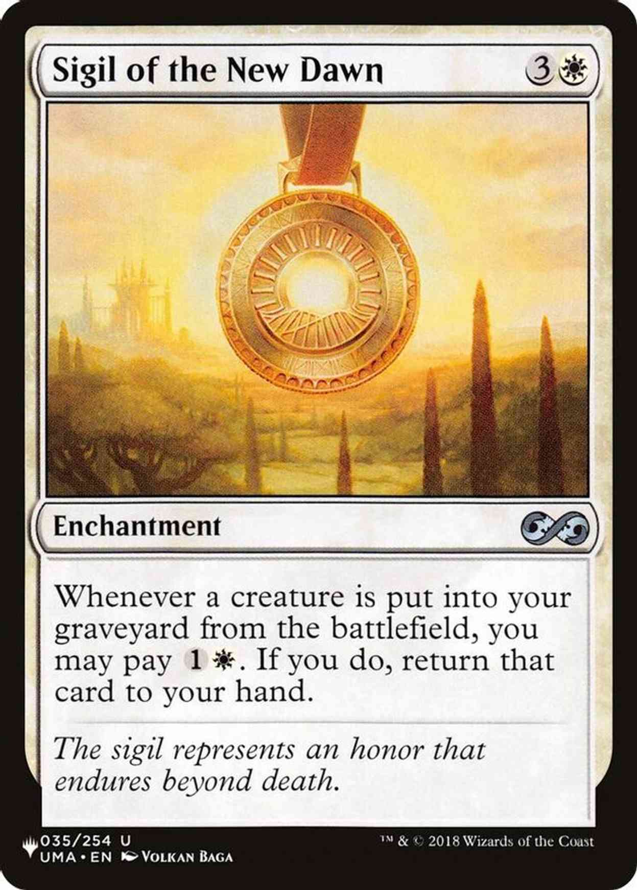 Sigil of the New Dawn magic card front