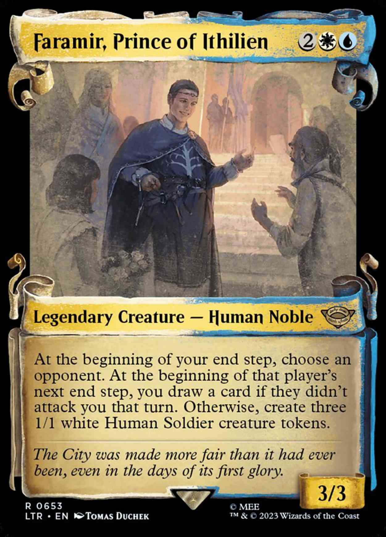 Faramir, Prince of Ithilien (Showcase Scrolls) magic card front