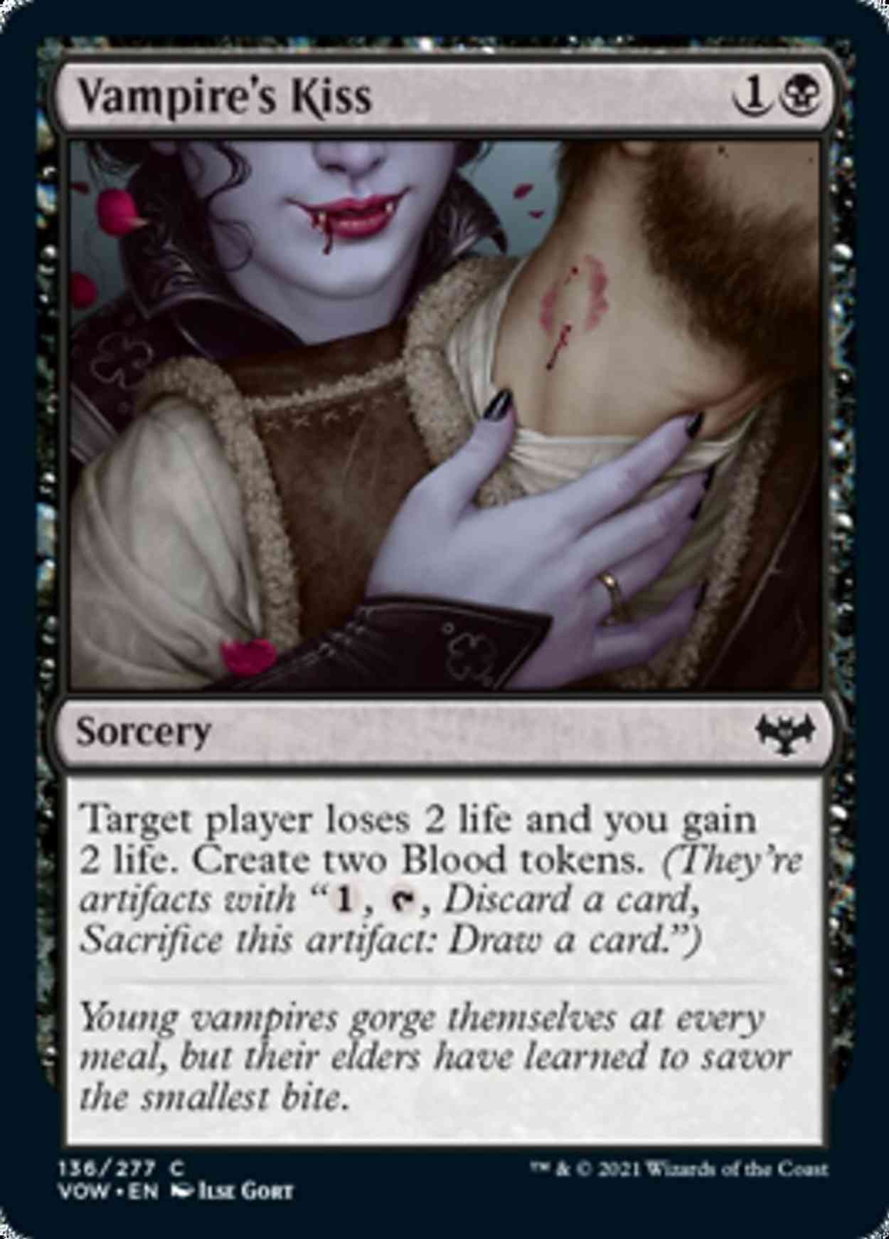 Vampire's Kiss magic card front