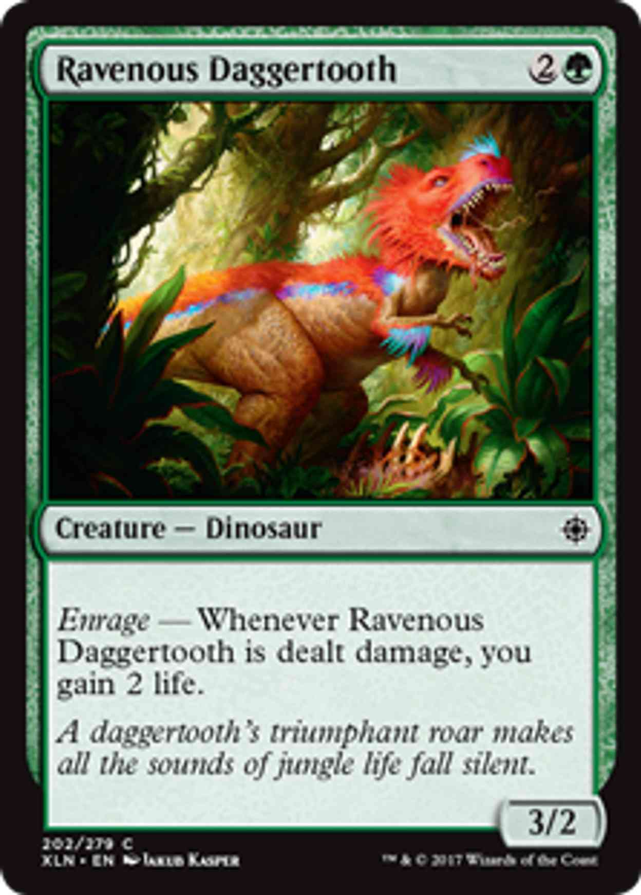 Ravenous Daggertooth magic card front