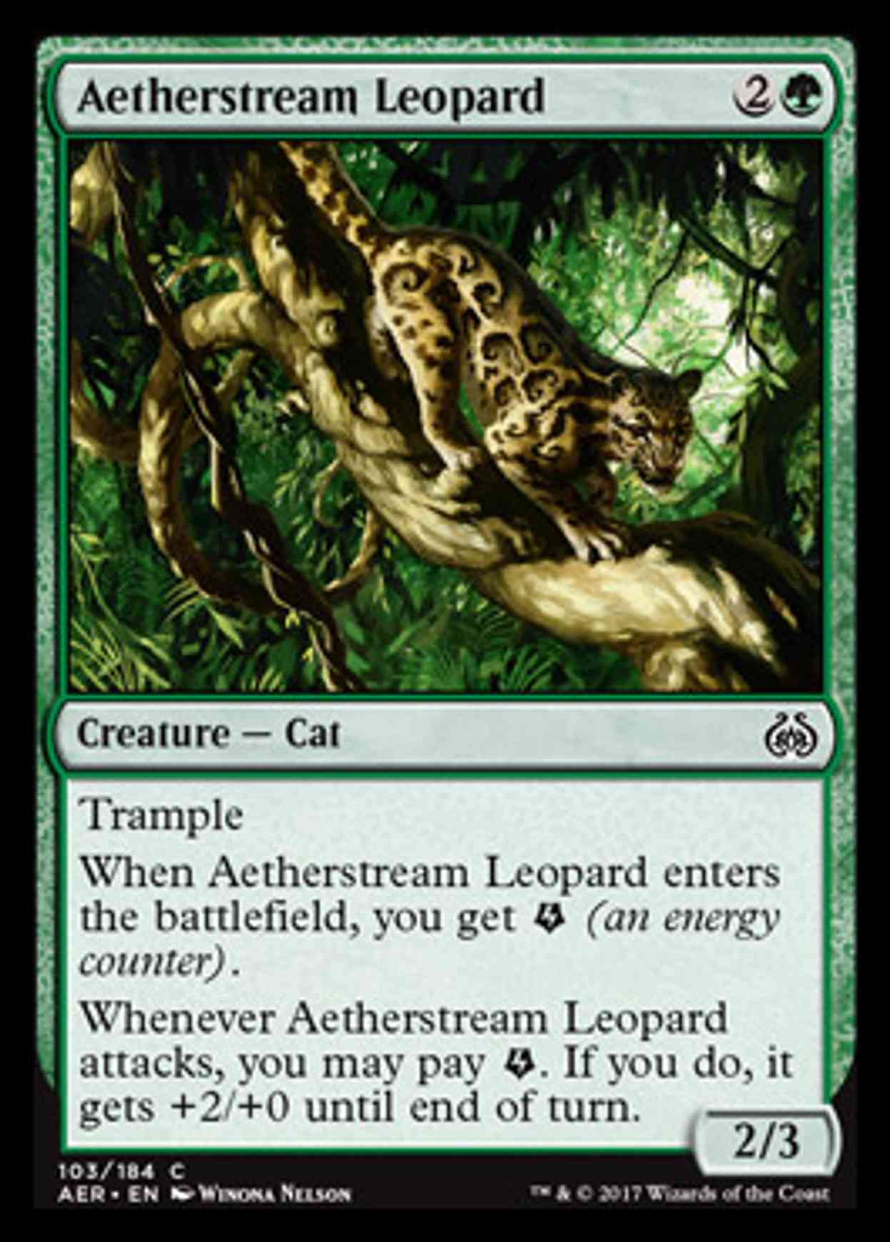 Aetherstream Leopard magic card front